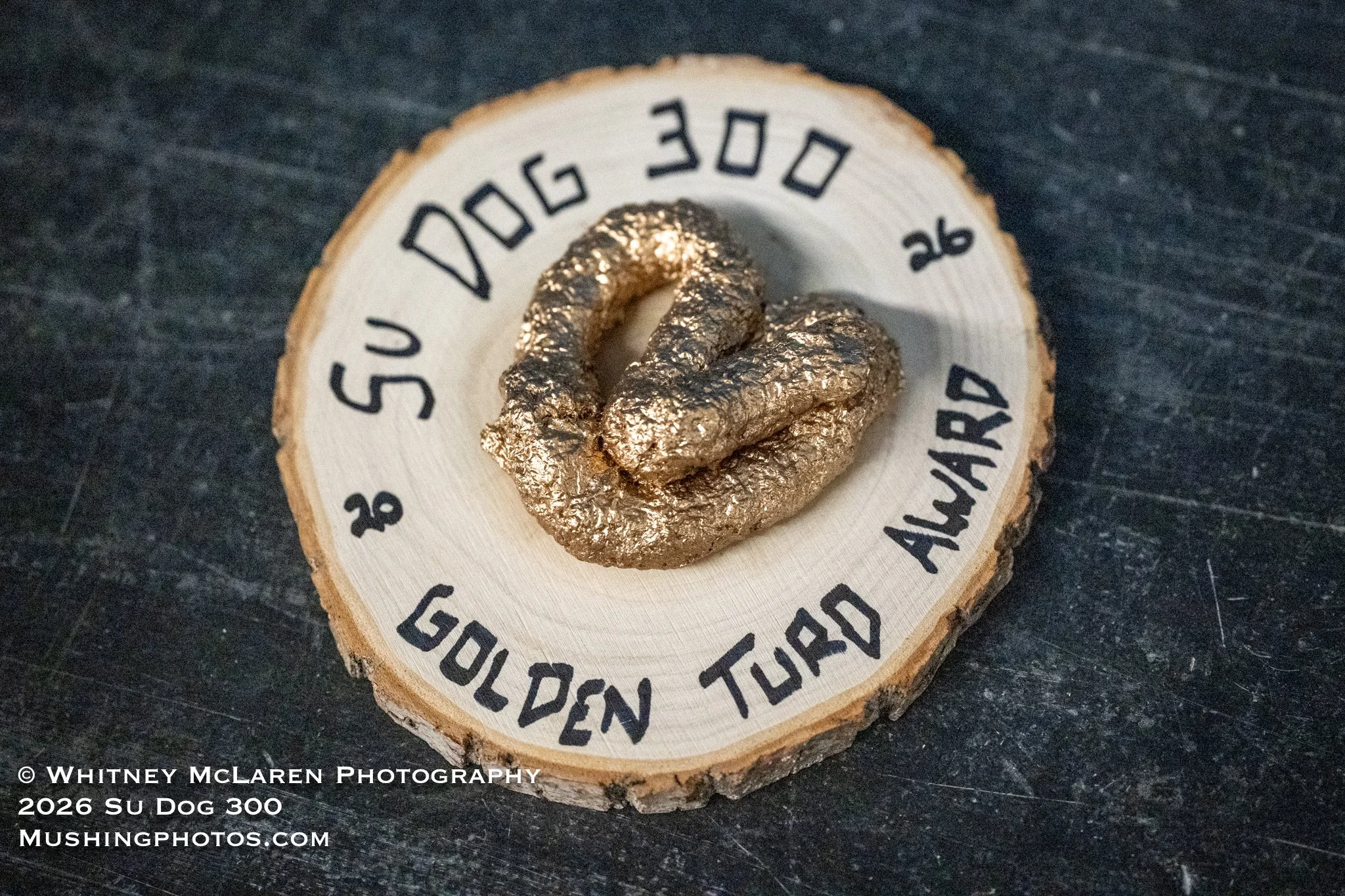 The Golden Turd!! A most prestigious award granted to the most excellent-est of handler crews!