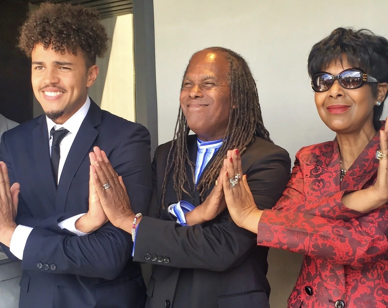 Reconnect Founder Cliff Divine & Spiritual Leader Michael Beckwith & Trailblazer and Reconnect Ambassador Euzhan Palcy