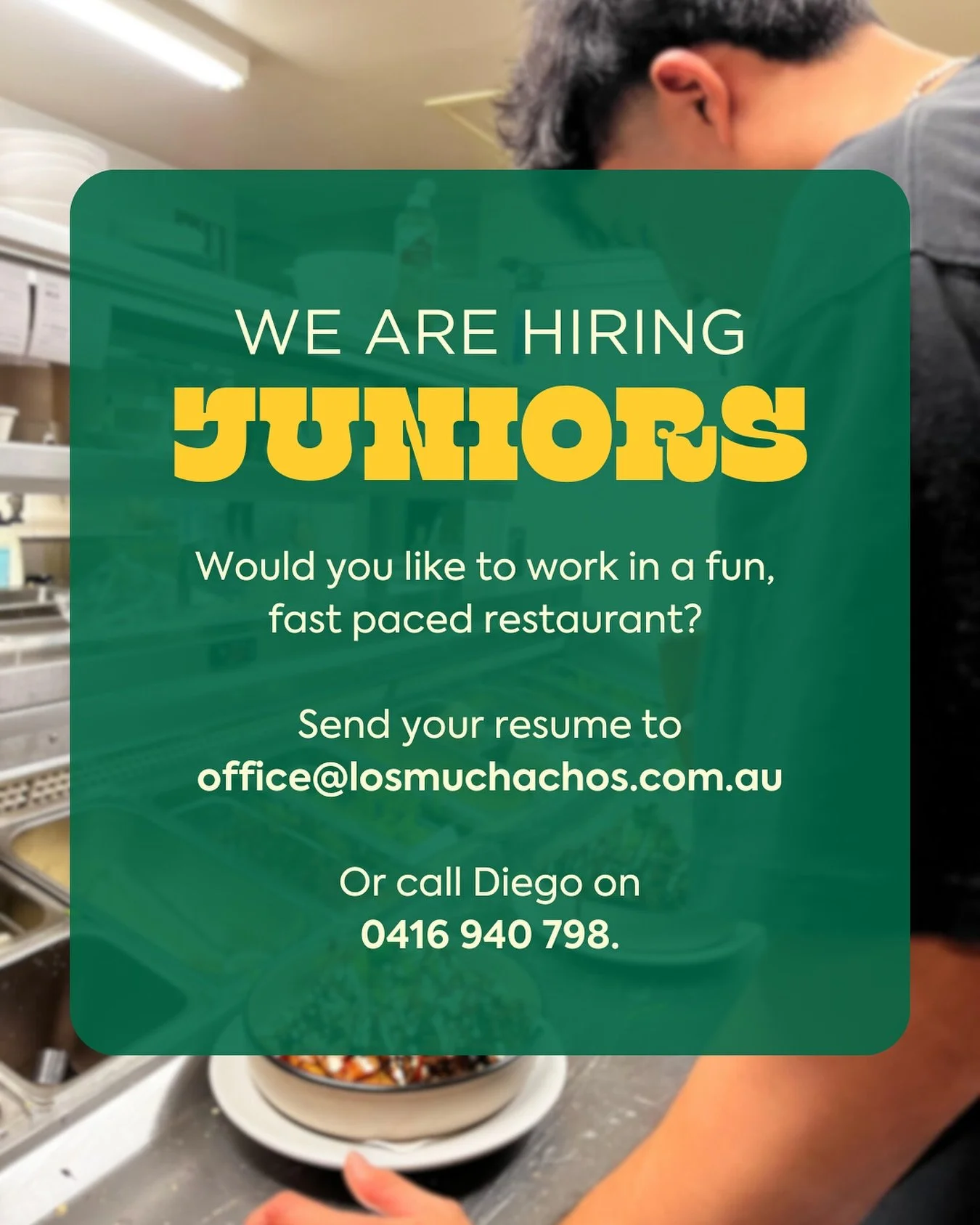 Get in touch with us, or tag in someone who may be interested! Gracias 🤗.