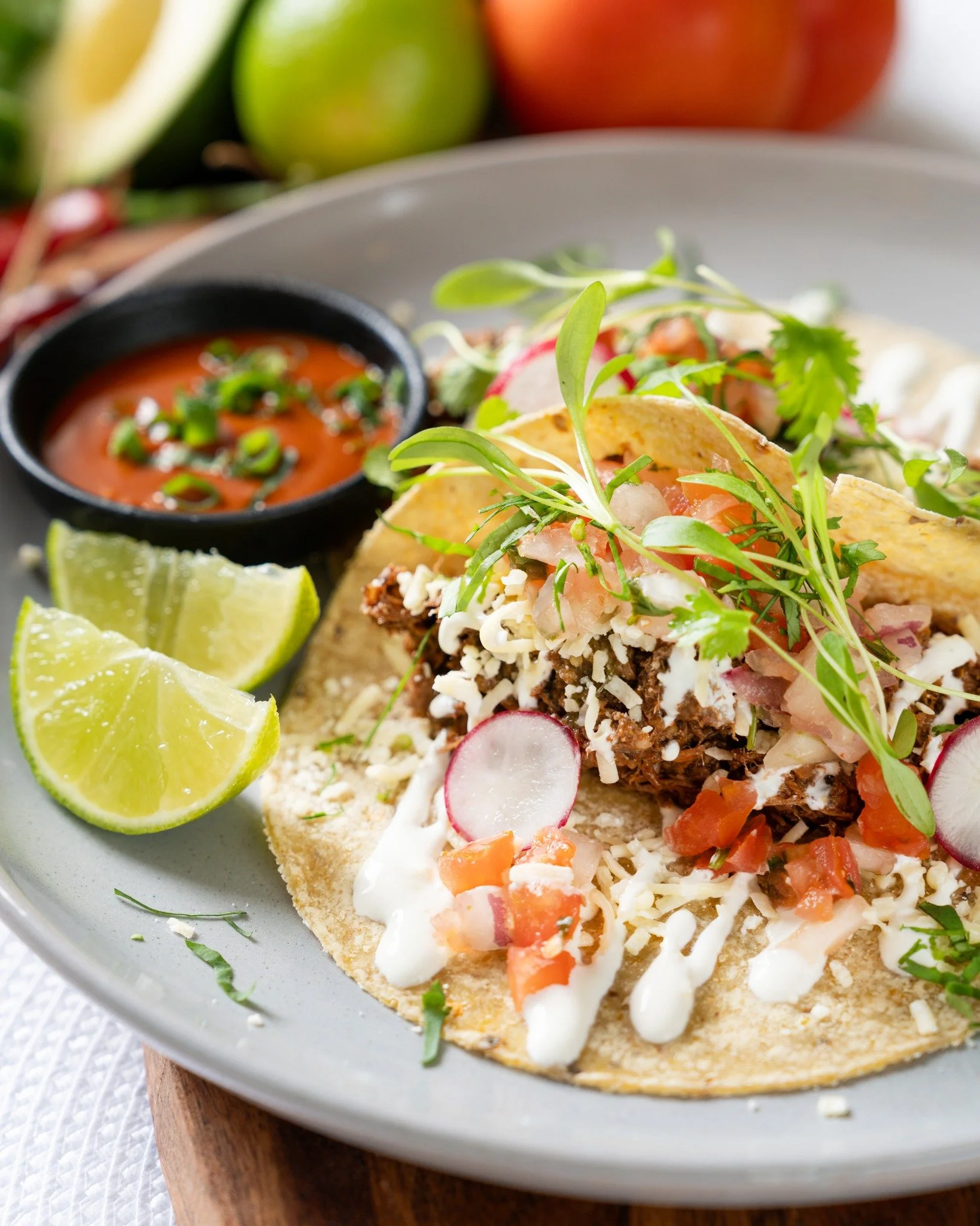 Tuesday's at Los Muchachos means $5 tacos when you dine in 🥳 

Or, share our taco platter for $35, and try:

🌮 1 Birria 
🌮 1 Chicken 
🌮 1 Pork 
🌮 1 Fish 
🌮 1 Crispy Pork Belly 
🌮 1 Taco al Pastor