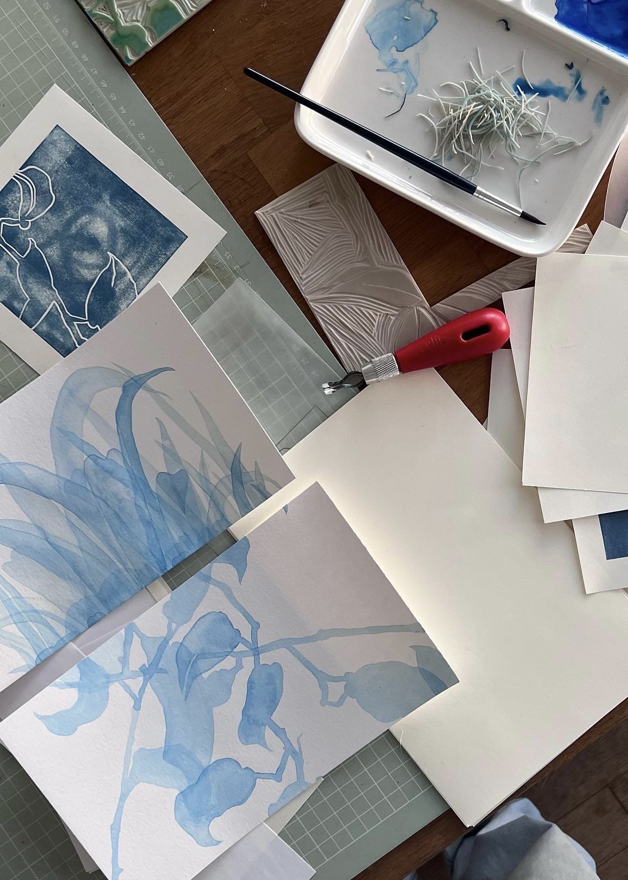 Towads the Sun Watercolor Collection Process Image 002.jpg