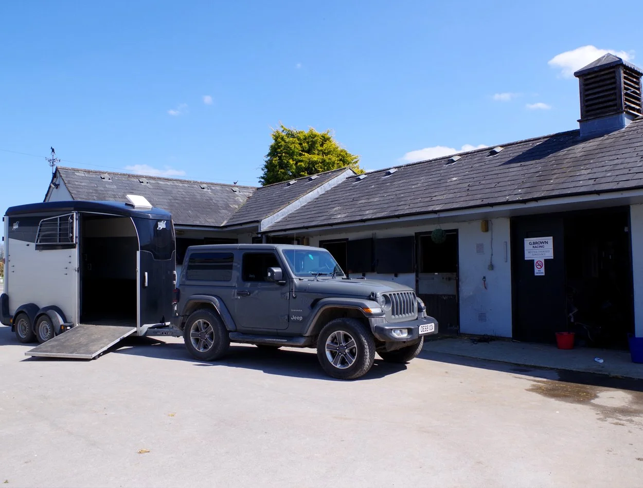 Gary Brown racehorse trainer of G Brown Racing at Badgerstown stables