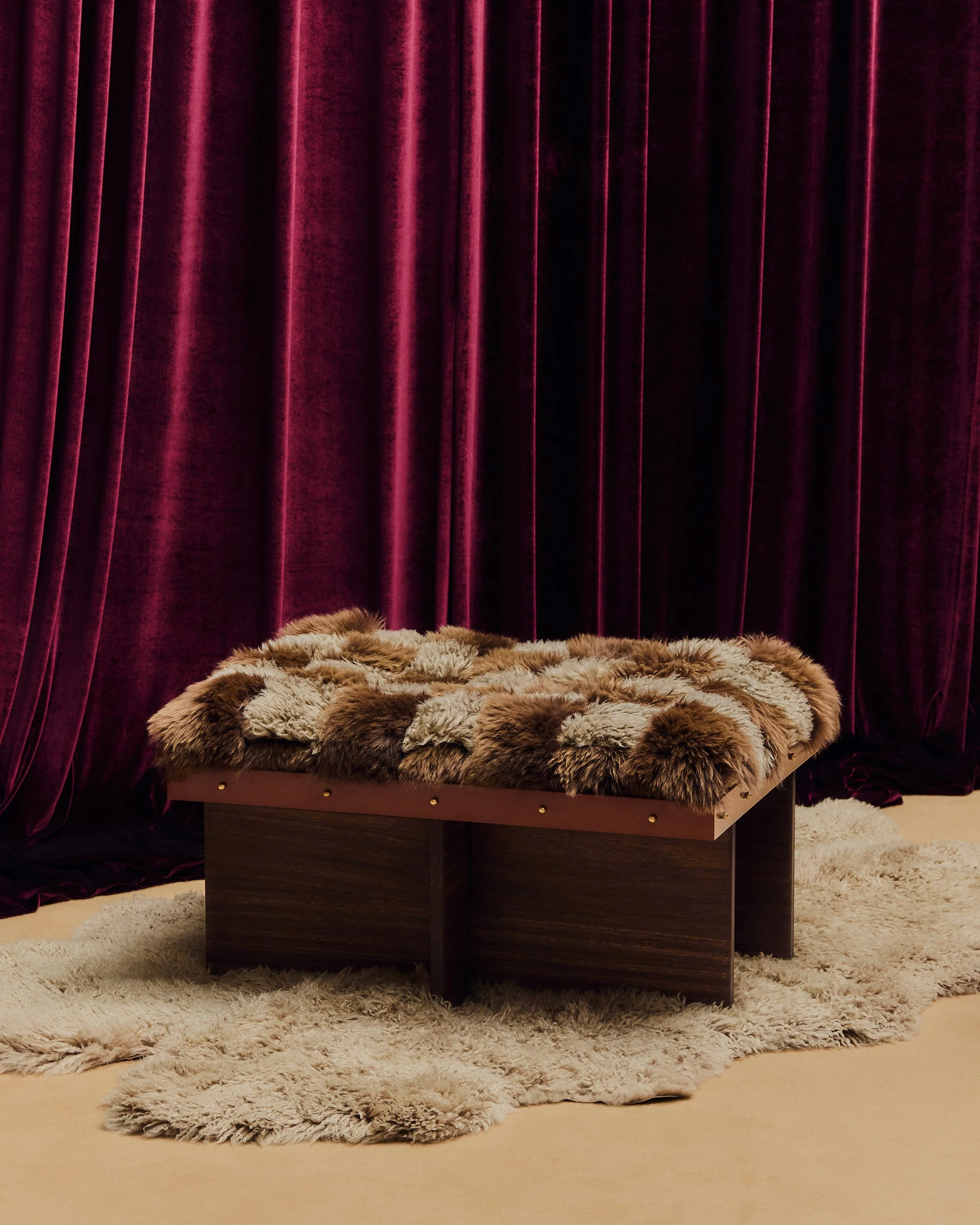 Woven Bench in Wool