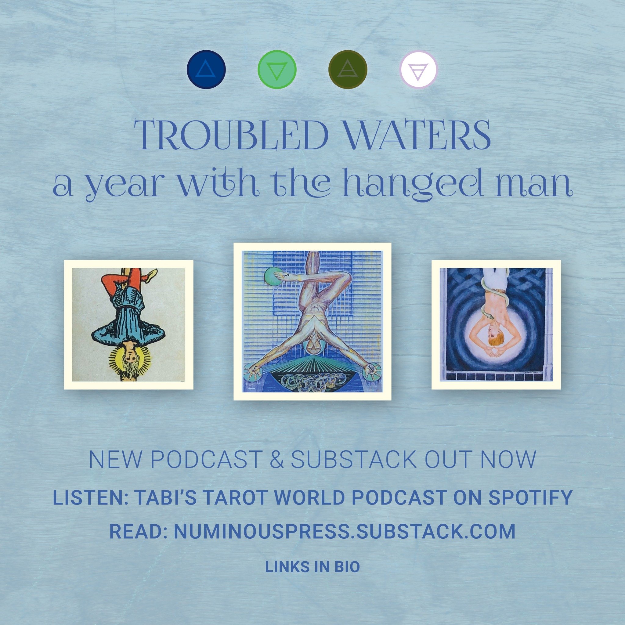 I recently had the pleasure of speaking with Gwen @goldenpomt and Victoria @moonlightandmercury  on @tabitarot 's Tarot World Podcast about my year with the Hanged Man. Learn all about my personal experiences with this card and the element of water, 