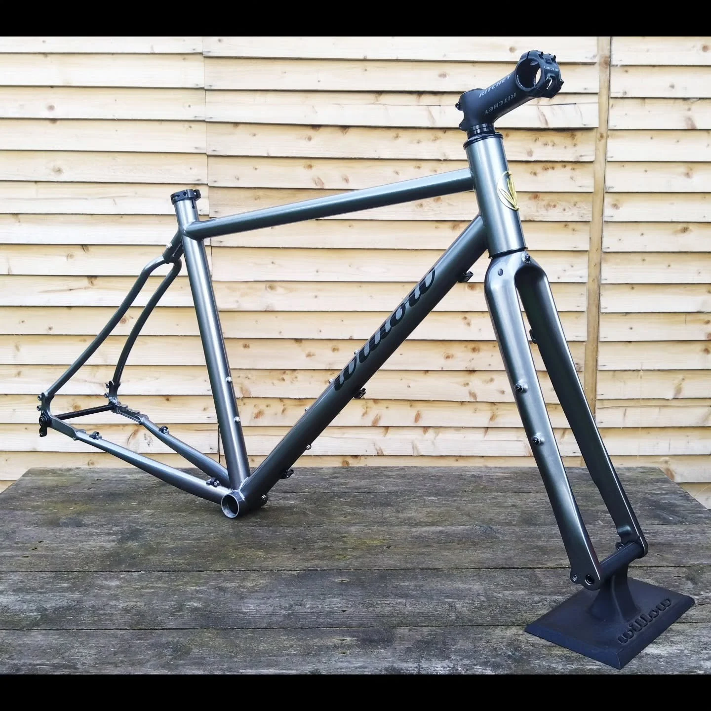 Martin's road/tourer #twinbone frame came out minty fresh.