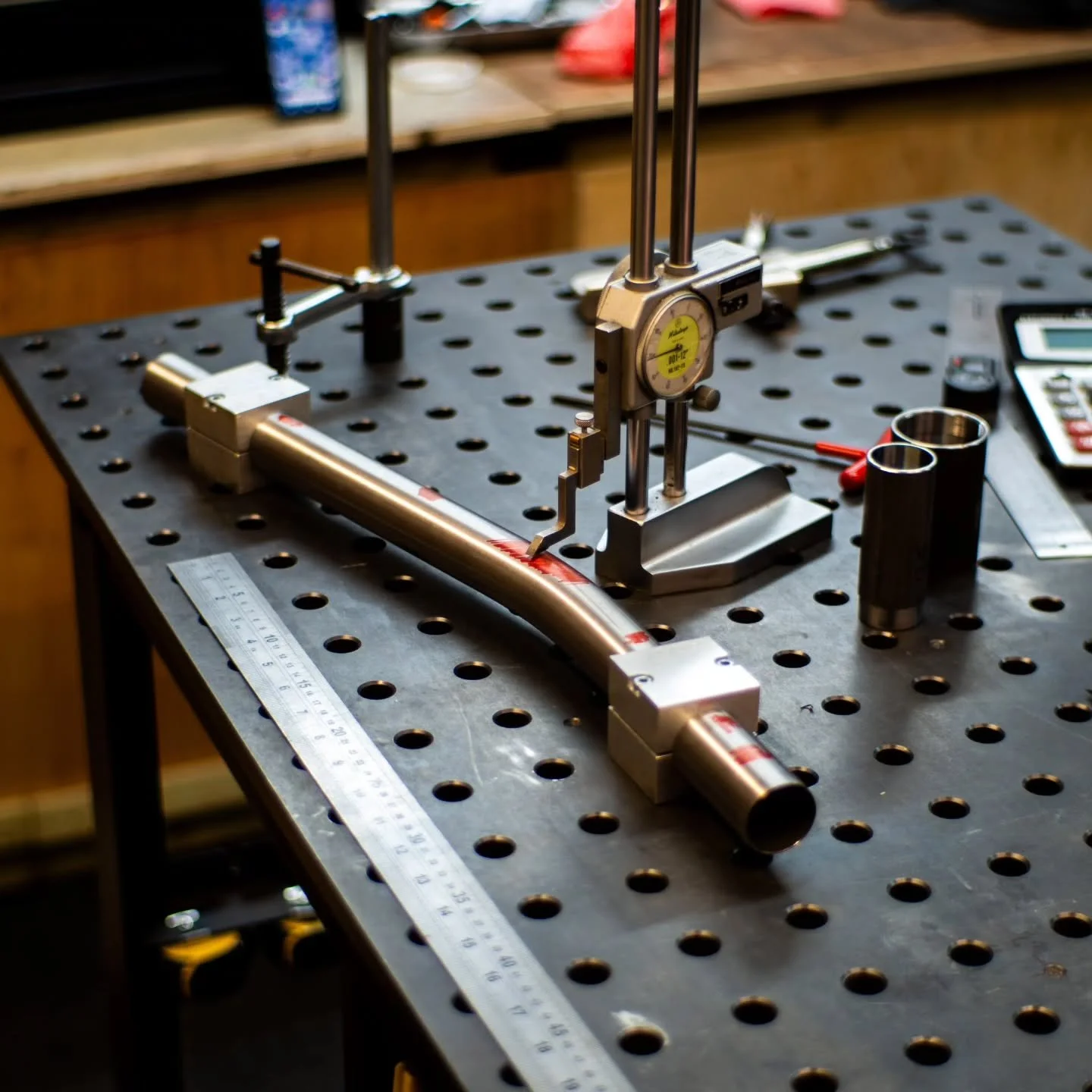 Working on another 32&quot; wheel frame this morning. This one's coming together very nicely.