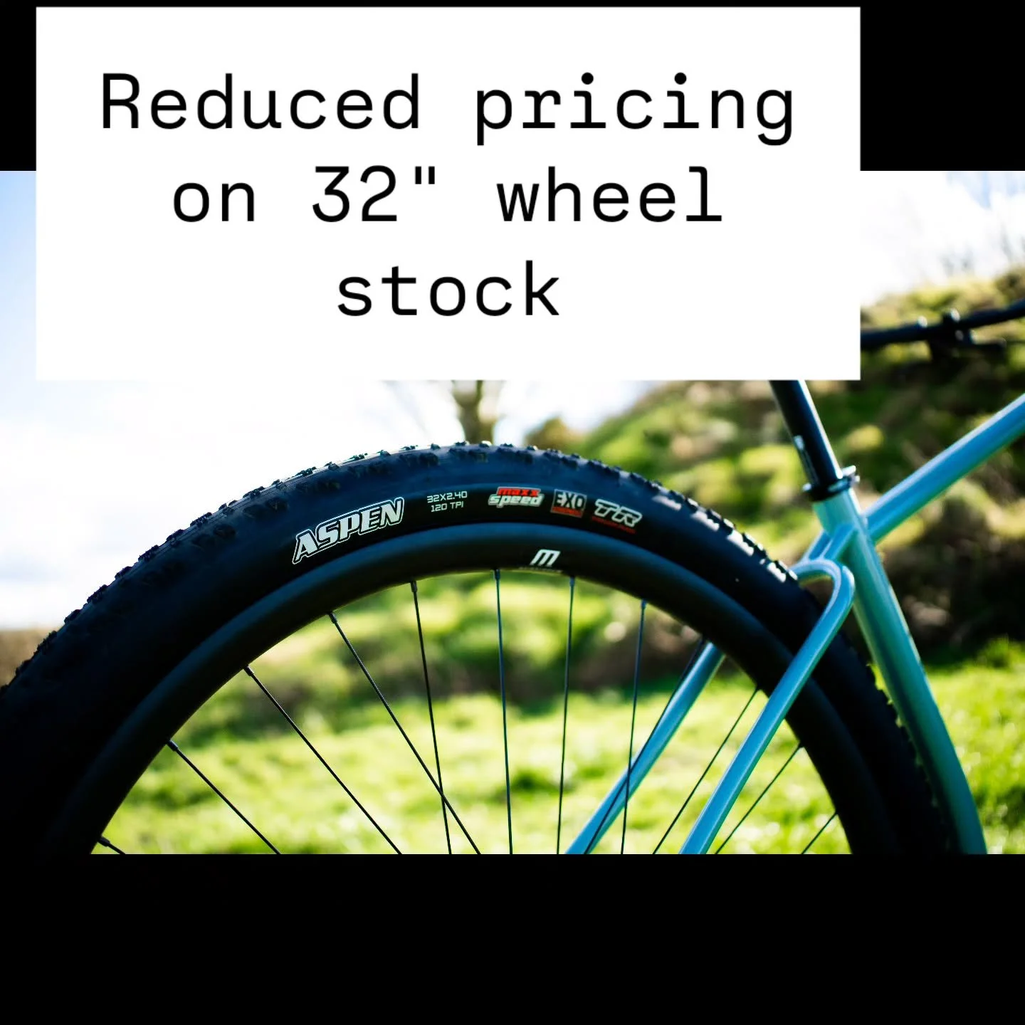 Before 32" wheels started to be the 'next big thing', in order to support the builds I was doing to support taller riders, I had to buy parts in larger quantities than I really wanted to. This was just to guarantee stock availability. We're now 
