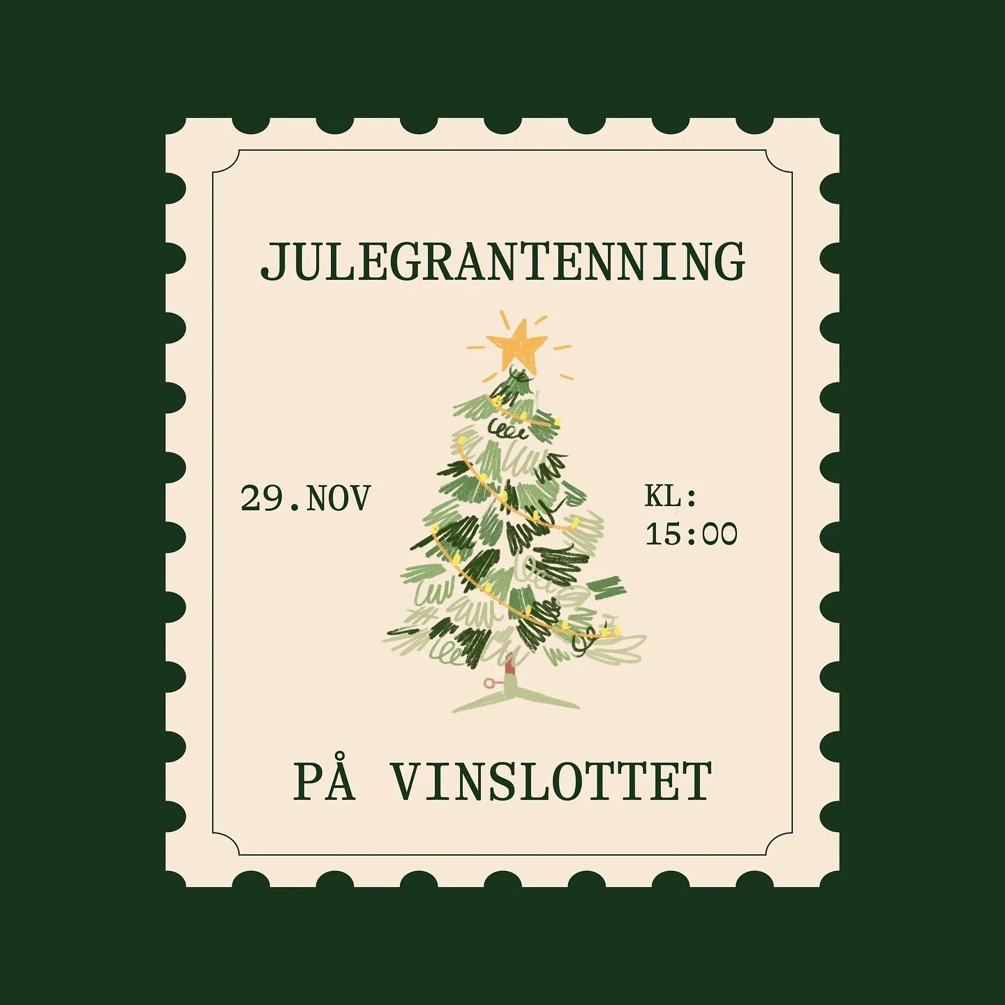 Som vi gleder oss! 🎄 Det lokale koret &laquo;Hasle Pop Kidz&raquo; synger julen inn og vi serverer gl&oslash;gg og pepperkaker. I tillegg kan du varme deg rundt en b&aring;lpanne mens du griller pinnebr&oslash;d. Ta med deg venner og familie og kom 
