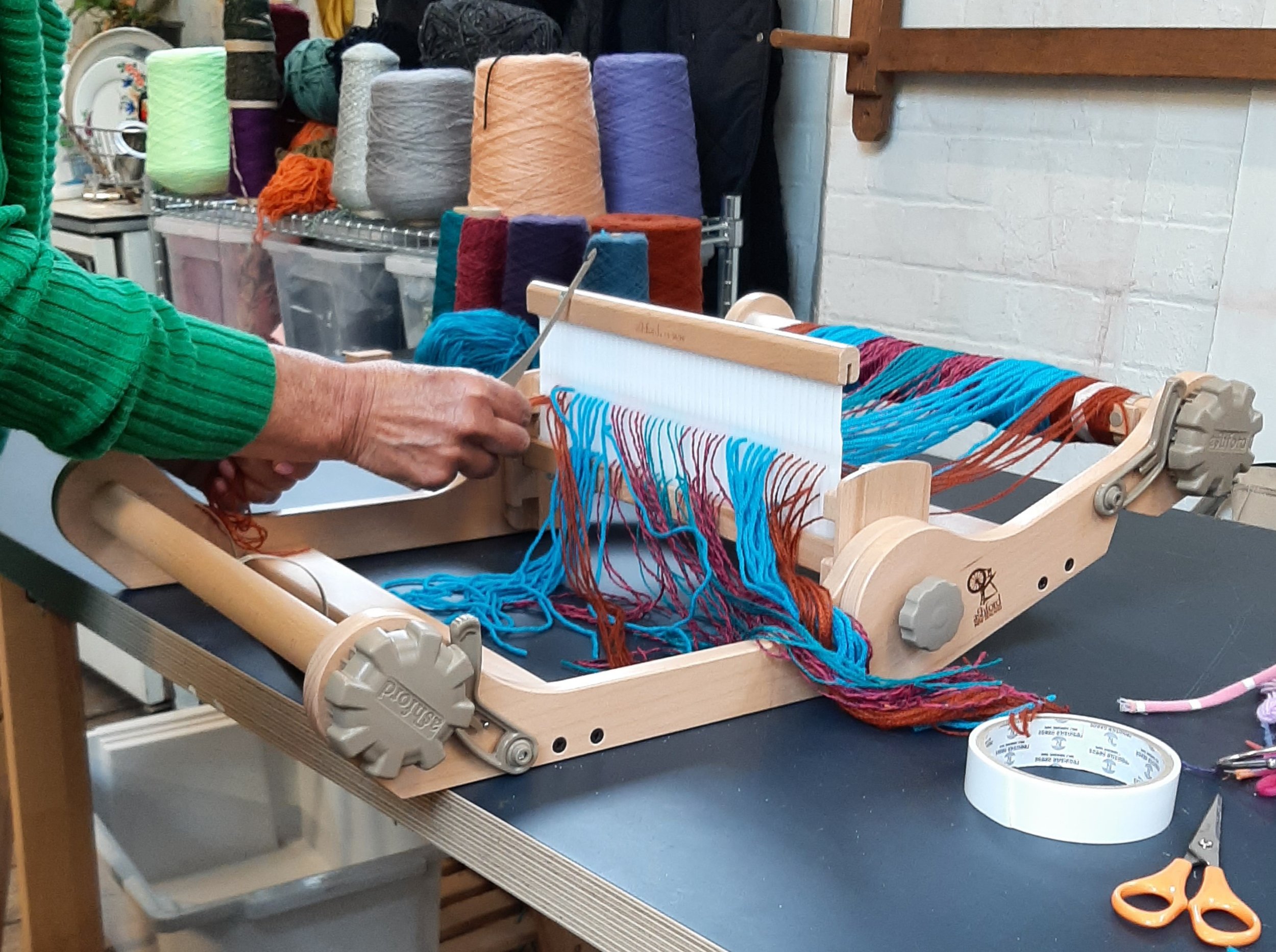 Workshop Loom and Yarns