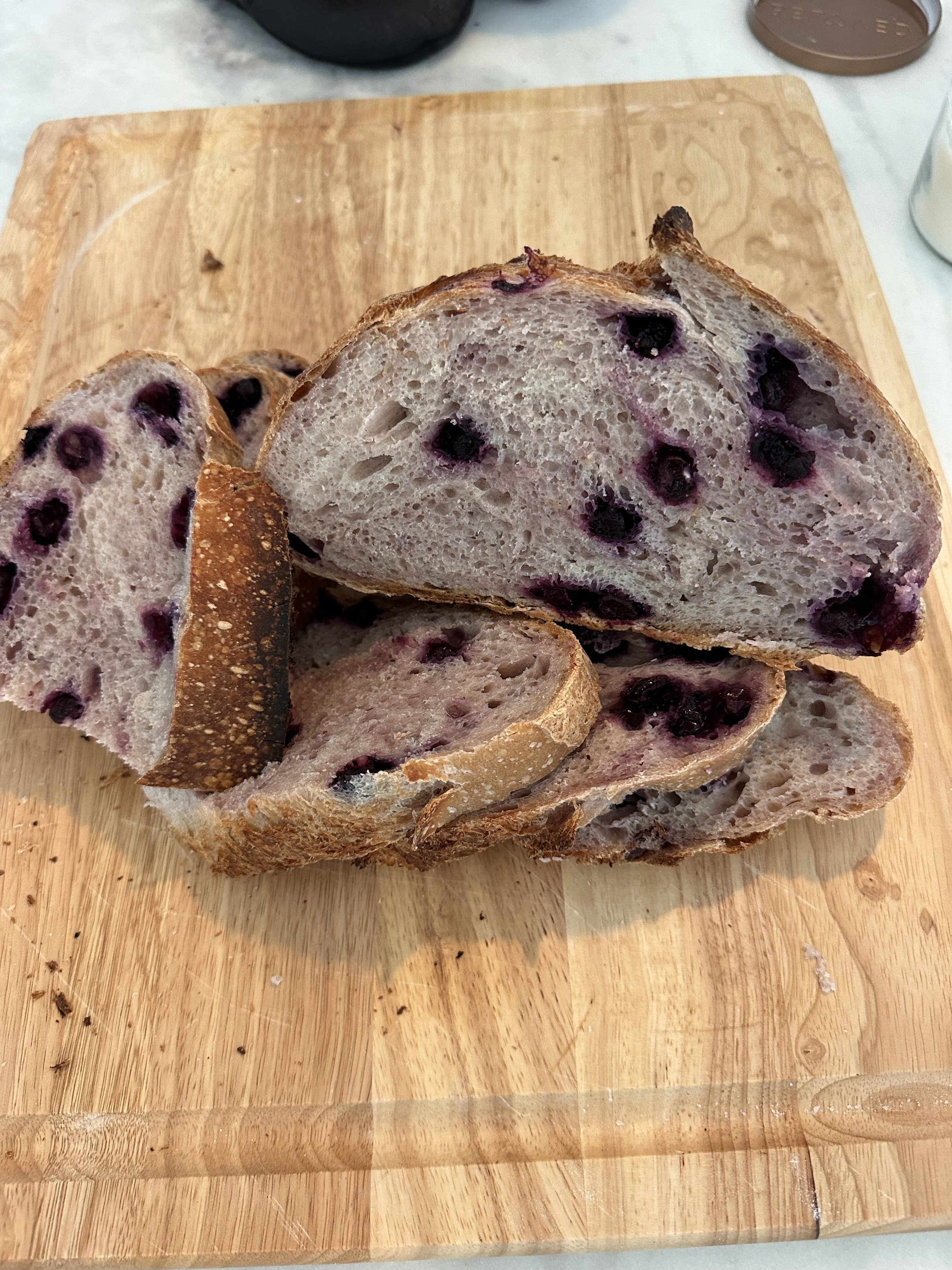 Blueberry Lemon Sourdough Loaf