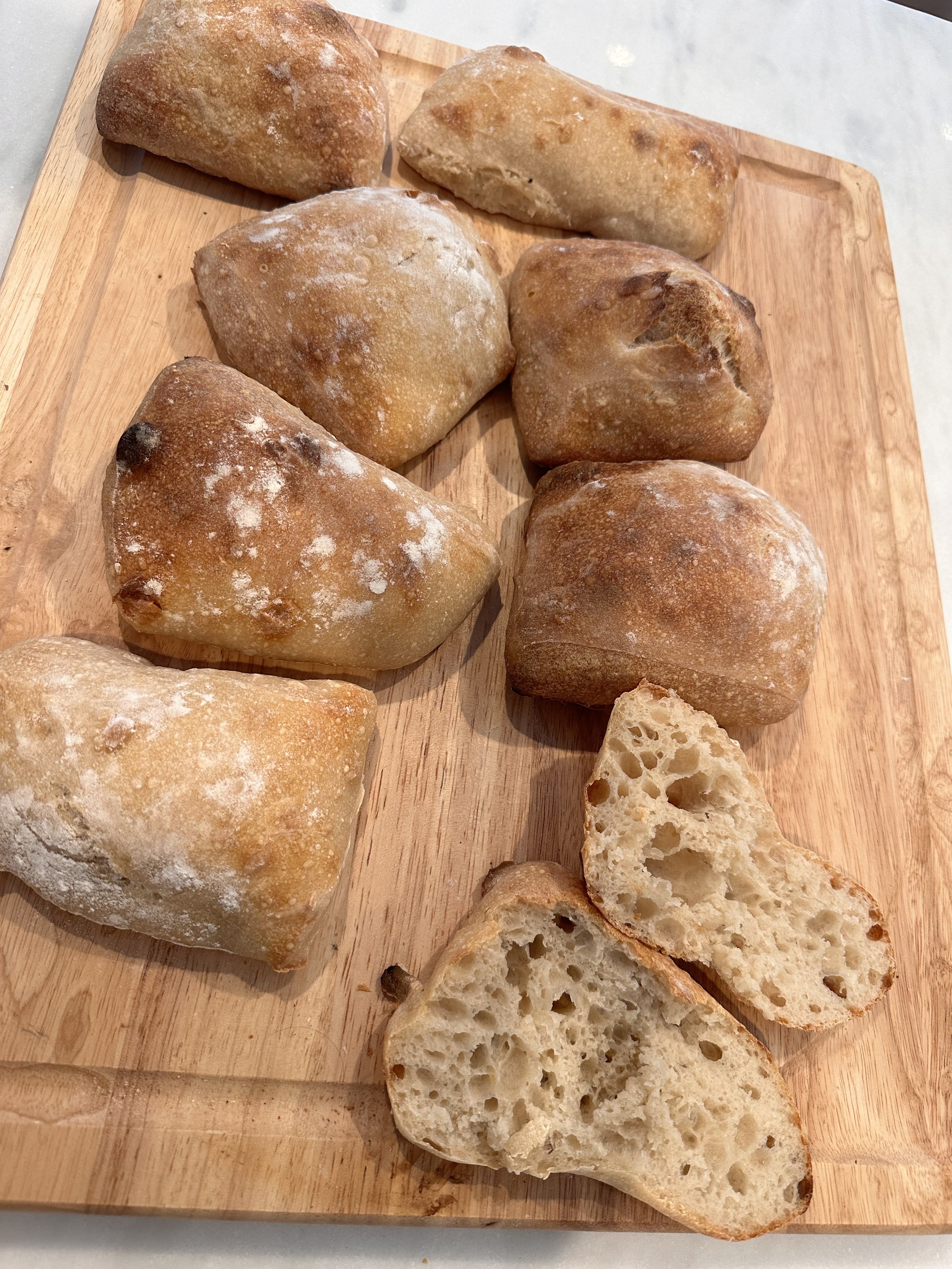 Sourdough Ciabatta rolls