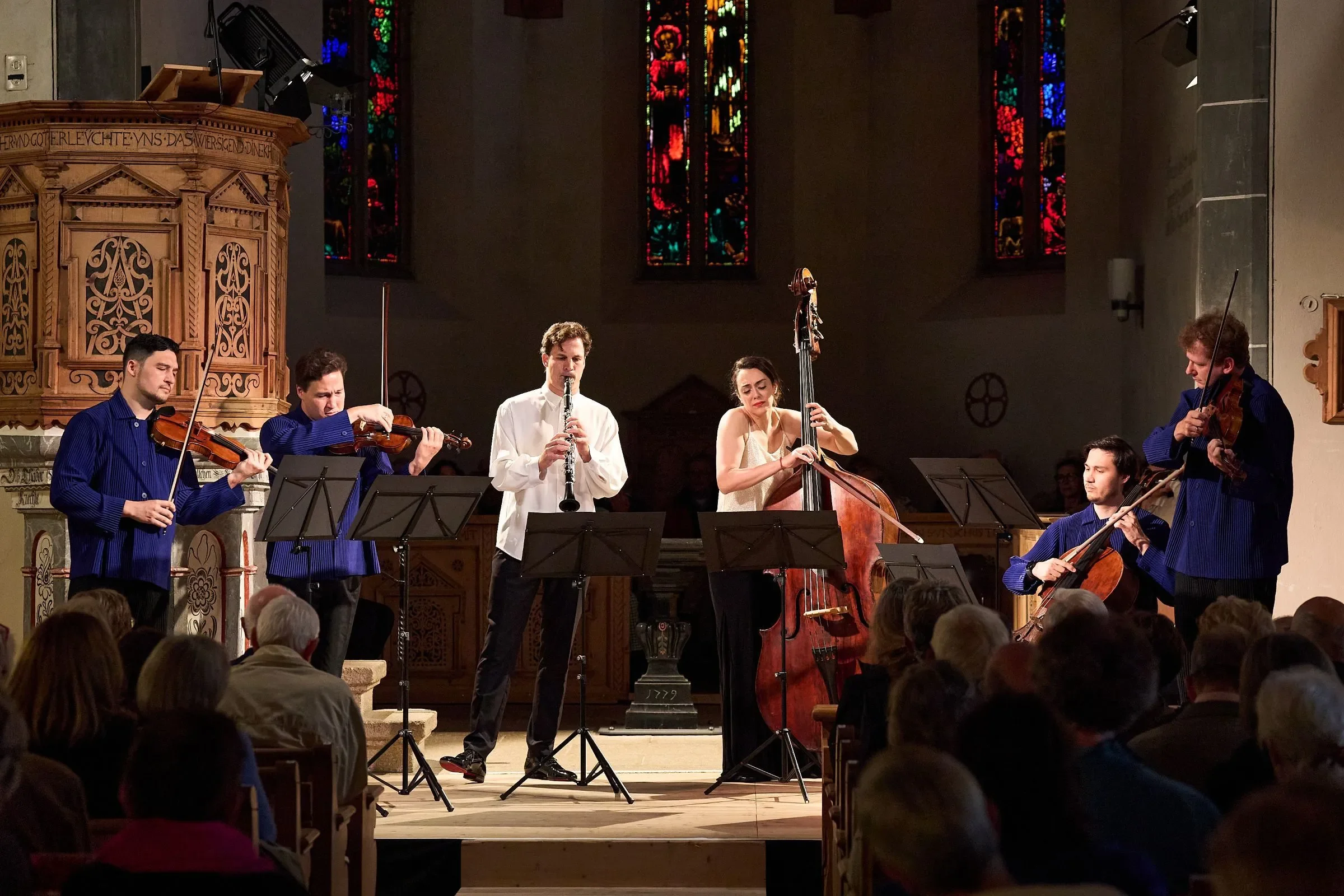 Andreas Ottensamer, uxía martínez botana and the Schumann Quartett at Klosters