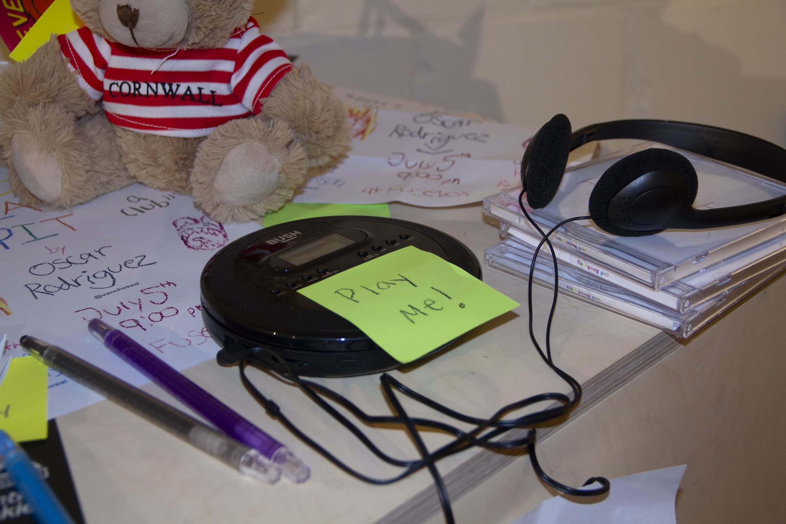 Close up of interactive table at FUSEBOX exhibition