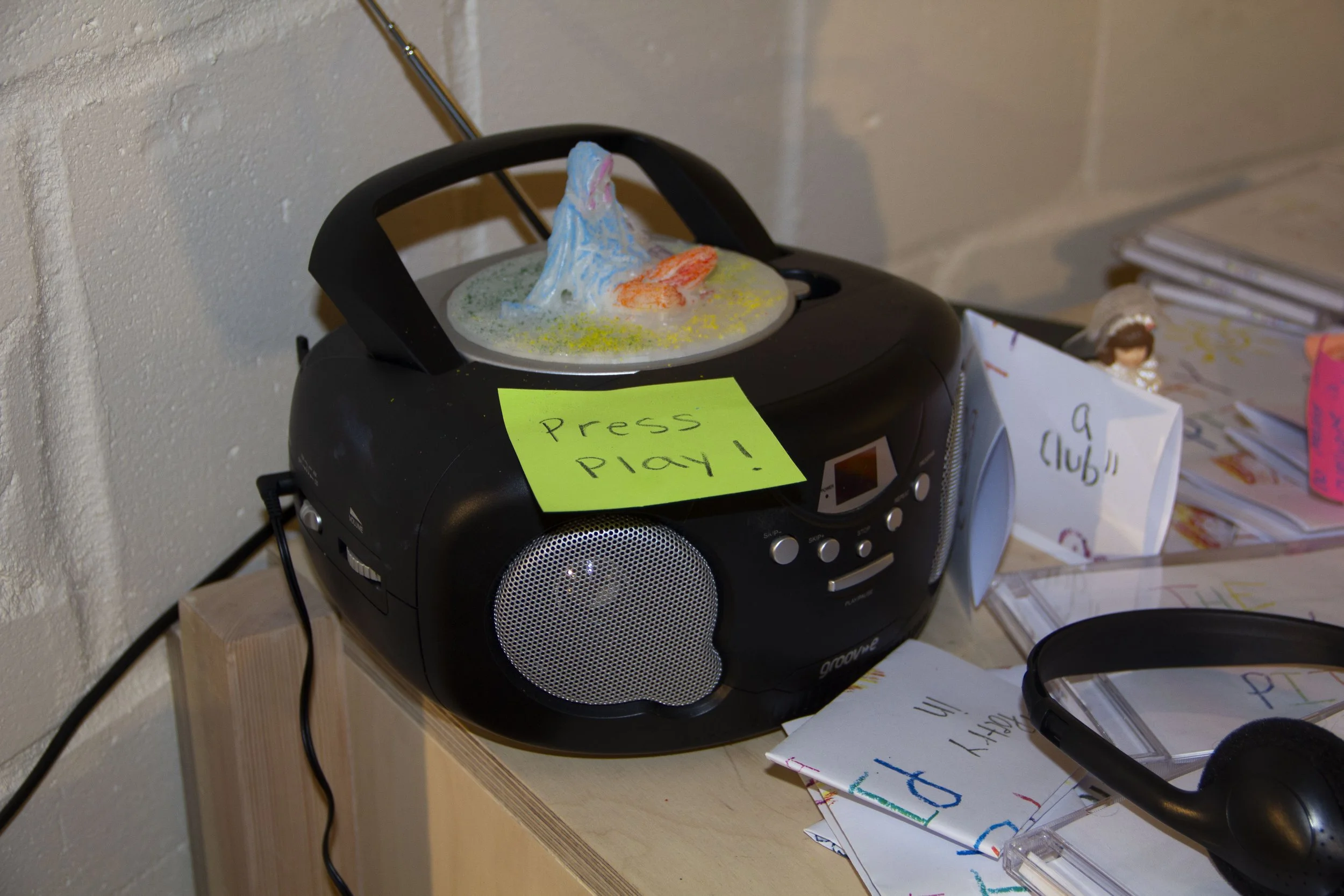 Close up of interactive table at FUSEBOX exhibition