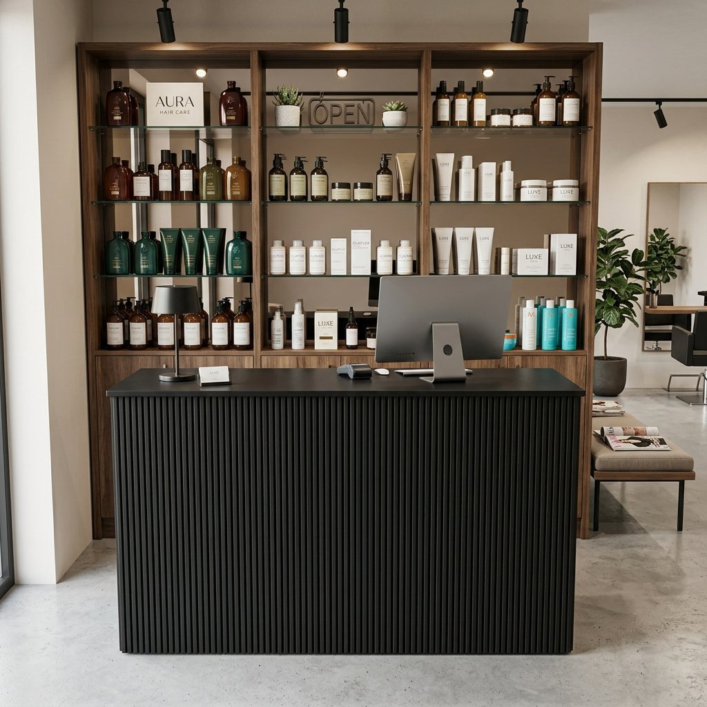 Pukekohe Reception Desk in Black.png