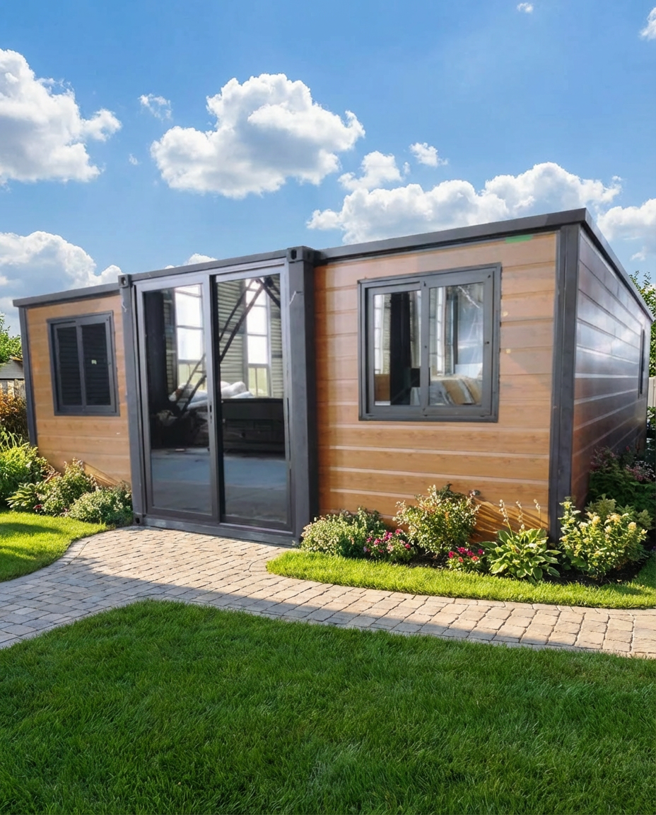 A compacted modern tiny salon