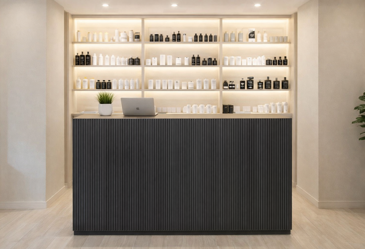 Pukekohe Reception Desk Black