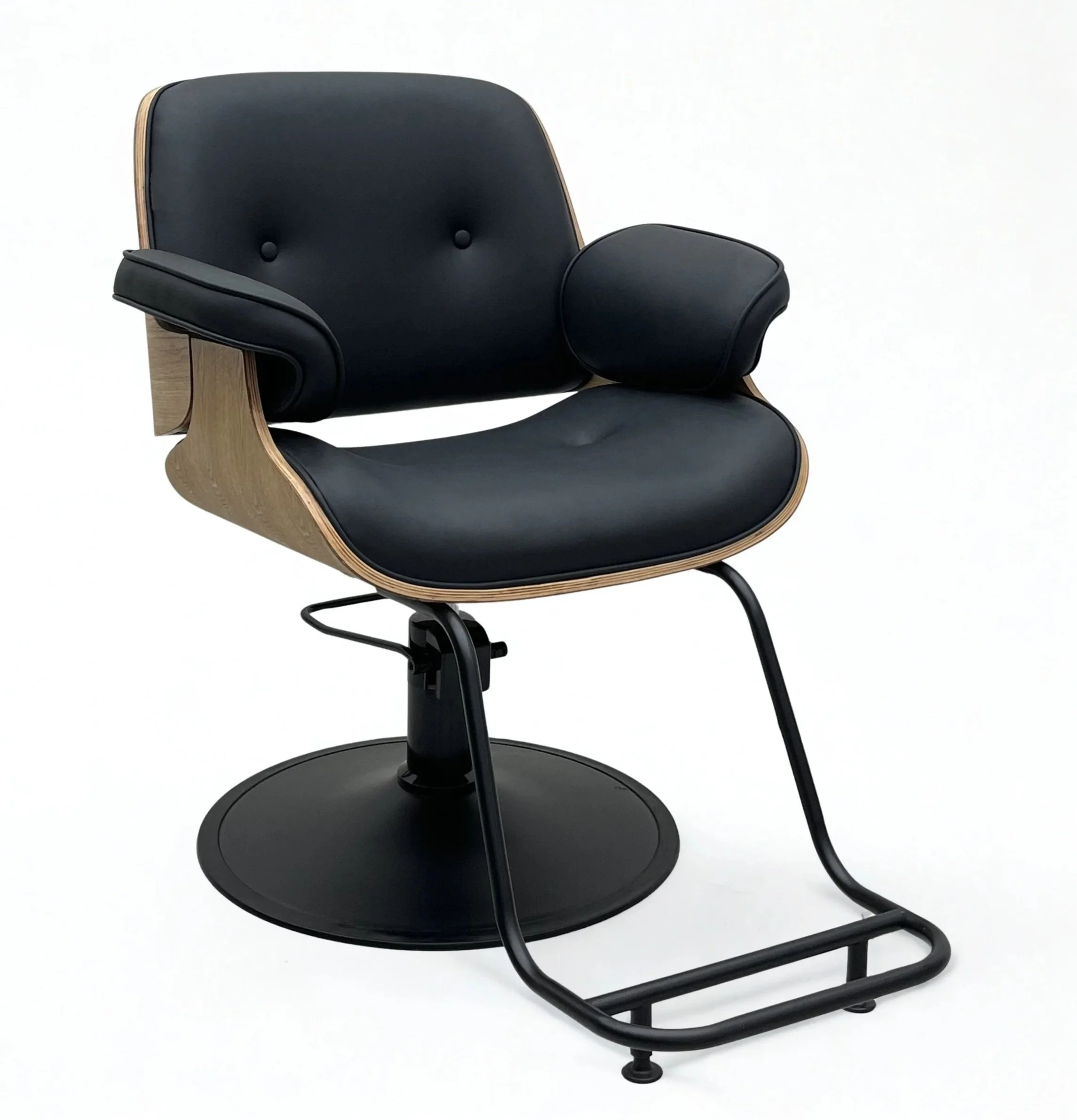 Hairdressing Styling Chair with Timber backrest