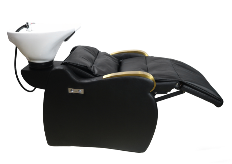 Will Hairdressing Basin in black with electric recline