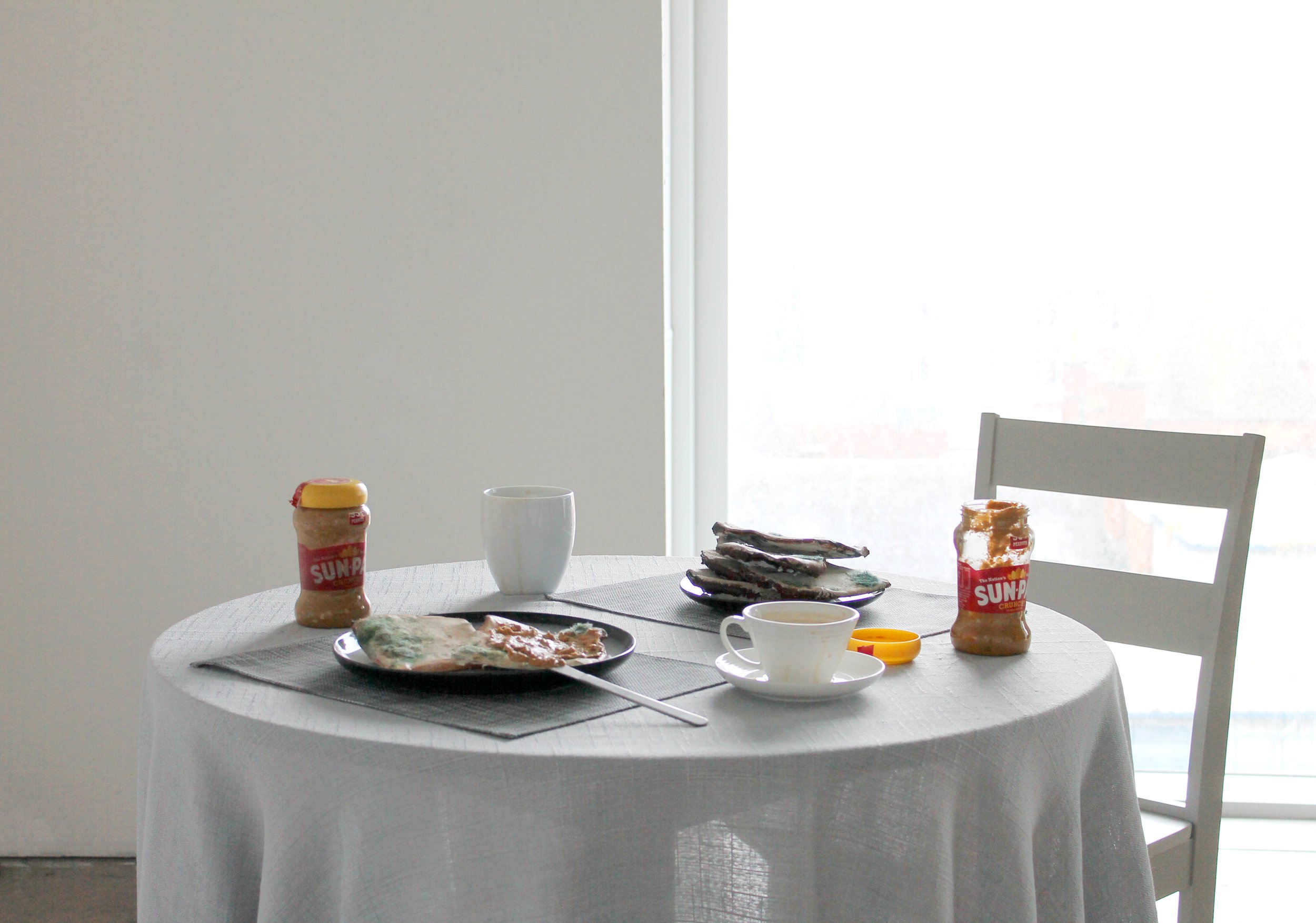 Sonia Reid, Fine Dining #1, 2024, Mixed Media, Sculpture, Installation. Dimensions variable.