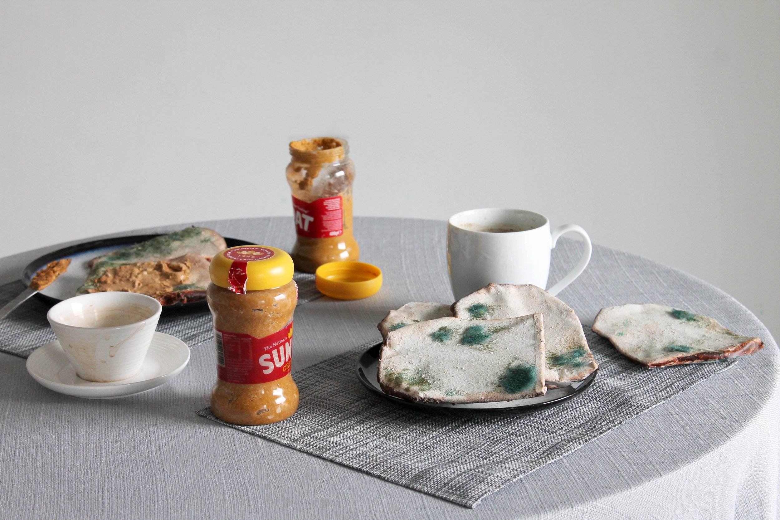Sonia Reid, Fine Dining #2, 2024, Mixed Media, Sculpture, Installation. Dimensions variable.