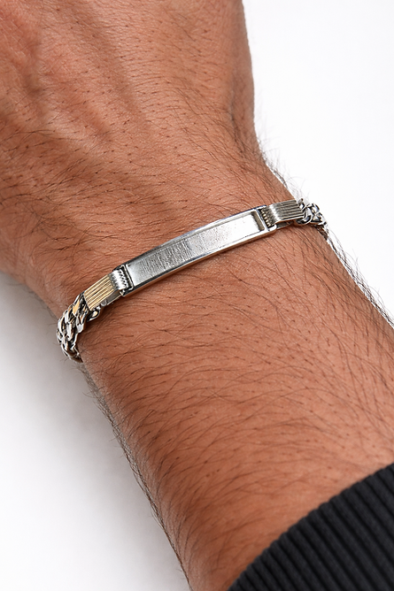 925 Silver Heavyweight Memorial Bracelet