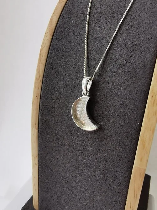 925 Silver Moon Memorial Pendant
