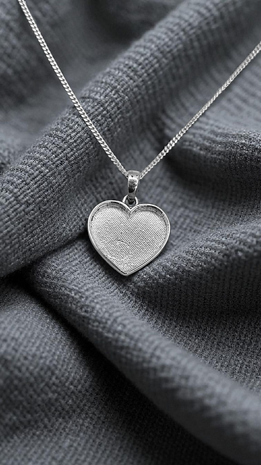 925 Silver Heart Memorial Pendant