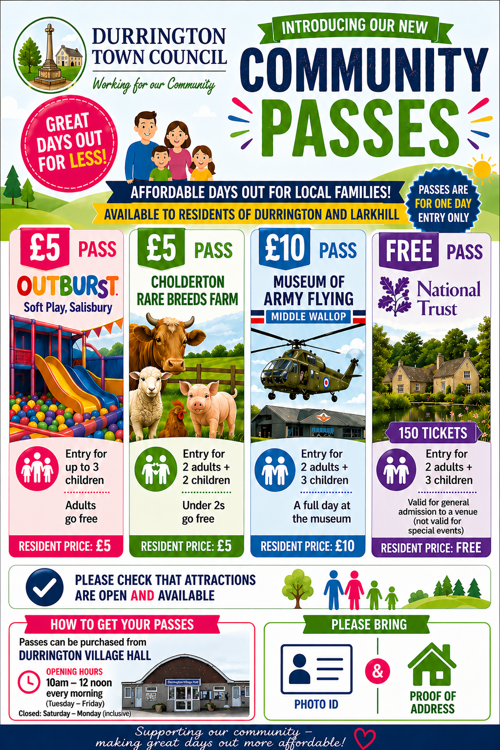 Durrington Town Council Launches Community Low-cost days out for local families&nbsp;