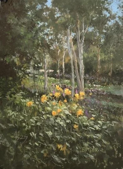 John's Wood, by Aidan Butler.
Soft pastel.
Artwork - 30cm x 20cm
Framed - 50cm x 40cm
Price - £420
