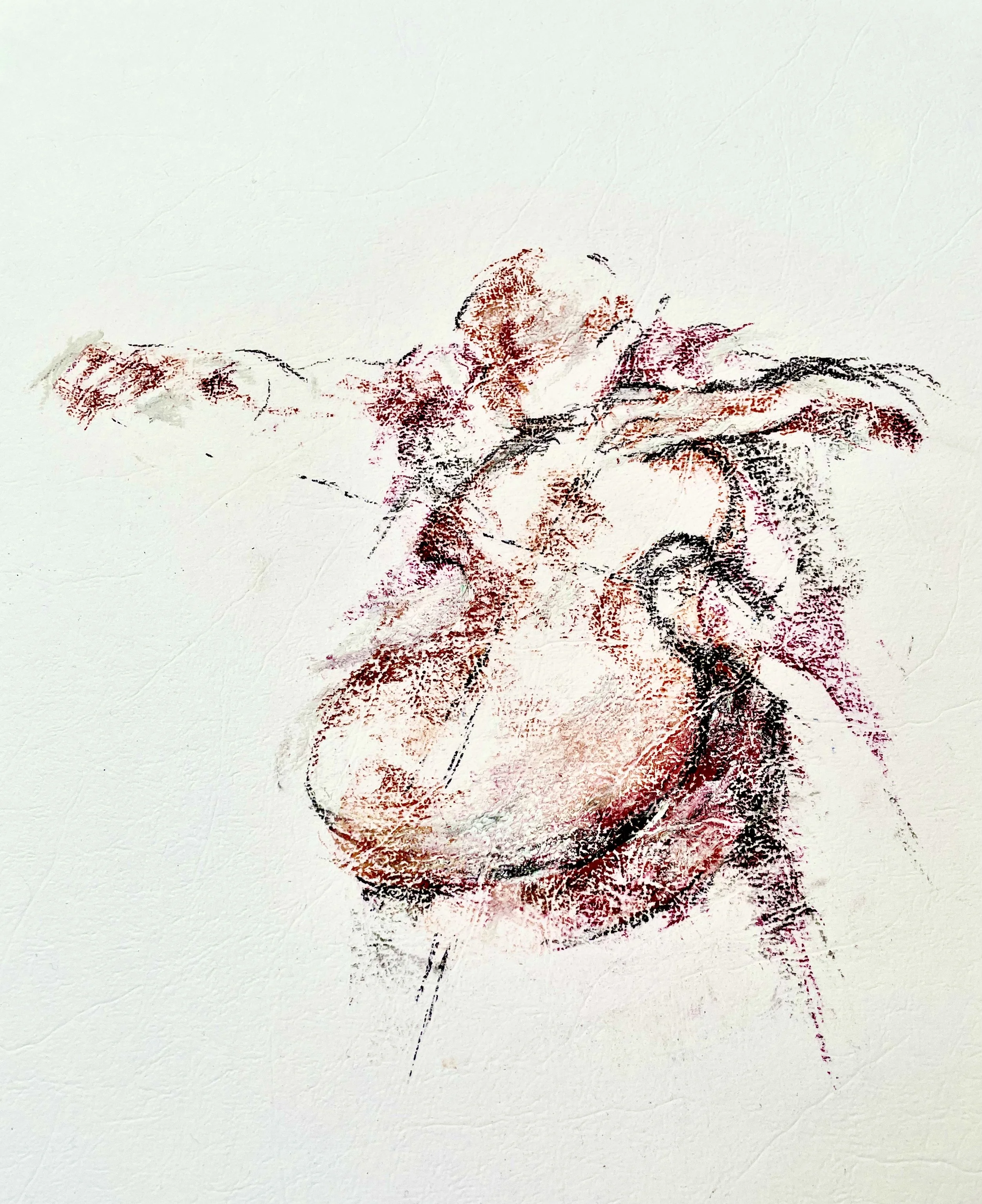 Cellist, by Rosaleen Sanderson; Soft pastel; Unframed dimensions - 45 x 42 cm;  Framed dimensions - 54 x 53 cm; Price £325.00