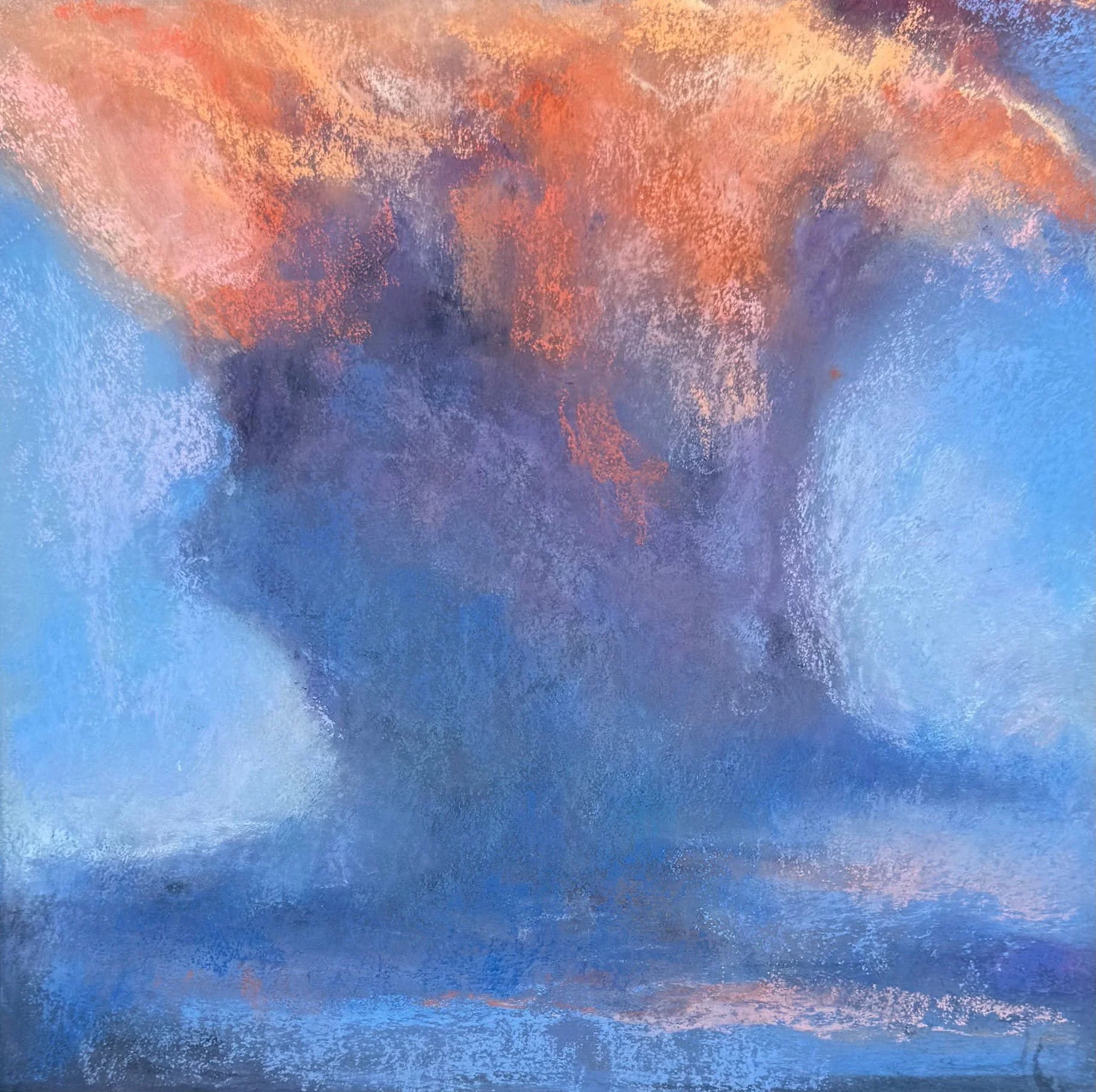 Nebulous 2, by Brid Lyons; Soft pastel; Unframed dimensions - 26 x 26 cm; Framed dimensions - 31 x 31 cm; Price £250.00