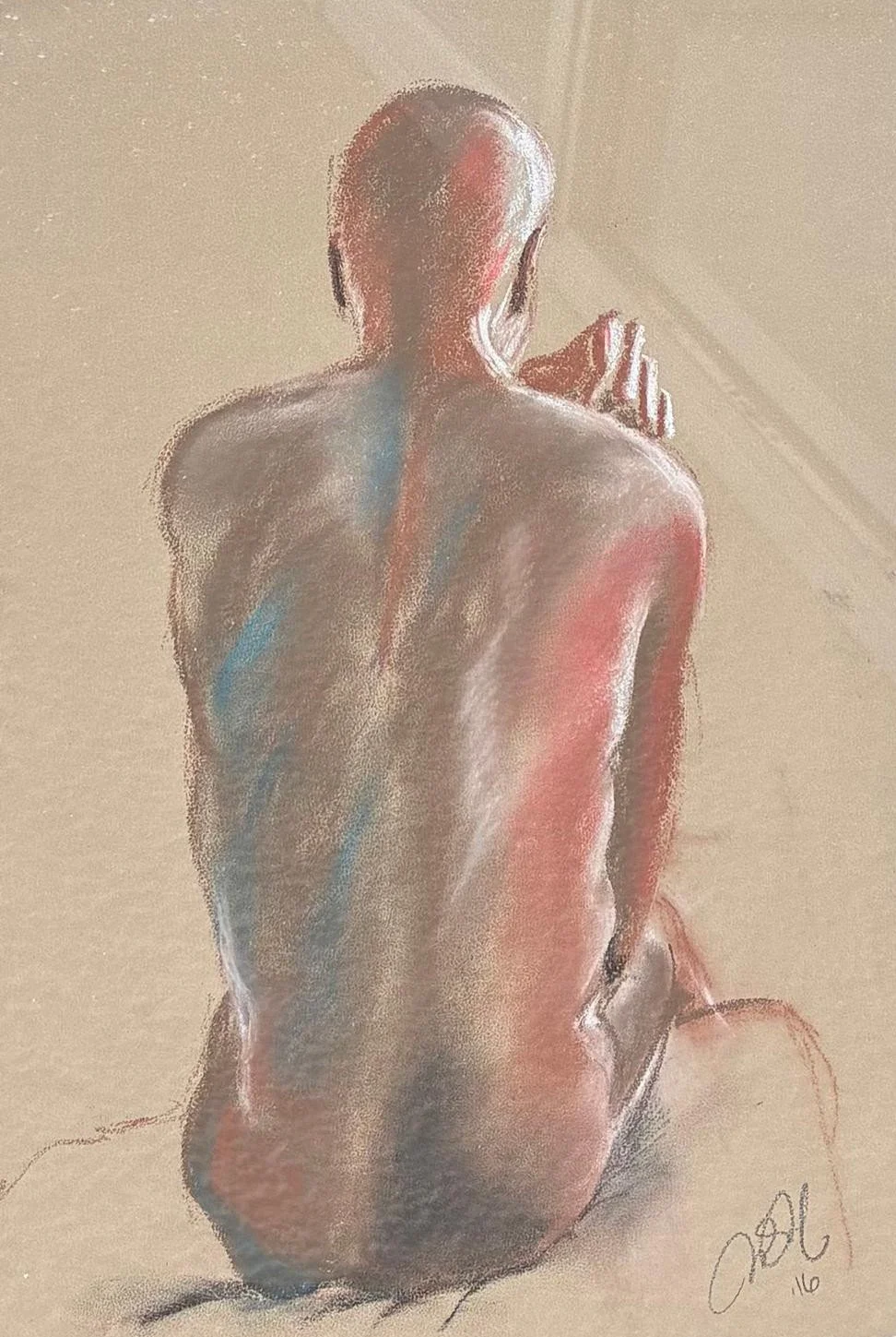 Mamadou, by Margaret Mathews, Soft pastel; Unframed dimensions 36 x 26 cm; Framed dimensions 54 x 42 cm; Price £150.00
