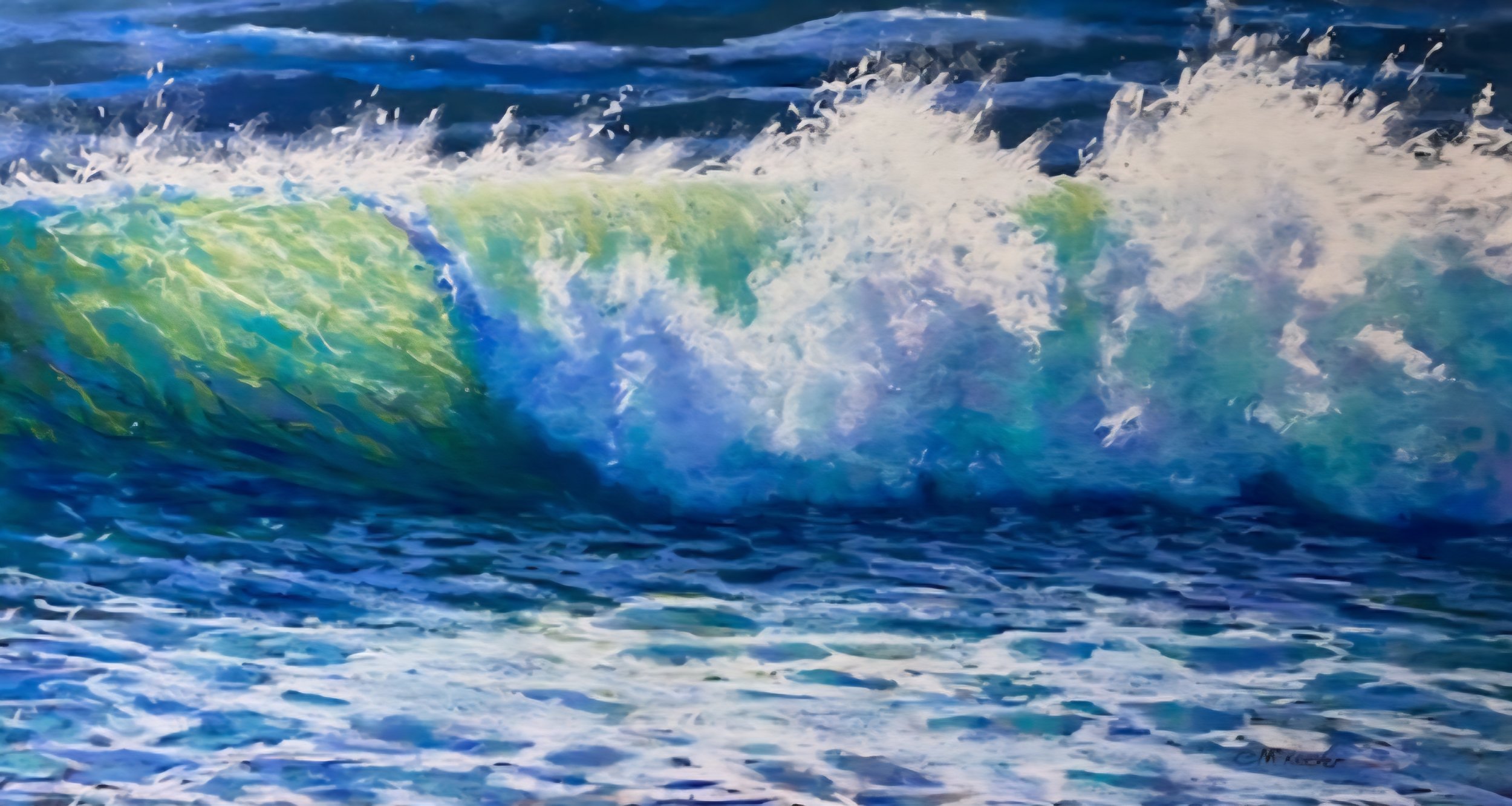 Joyful Exuberance, by Catherine McKeever.
Soft pastel.
Artwork - 78cm x 42cm.
Framed - 92cm x 57cm.
Price - £975