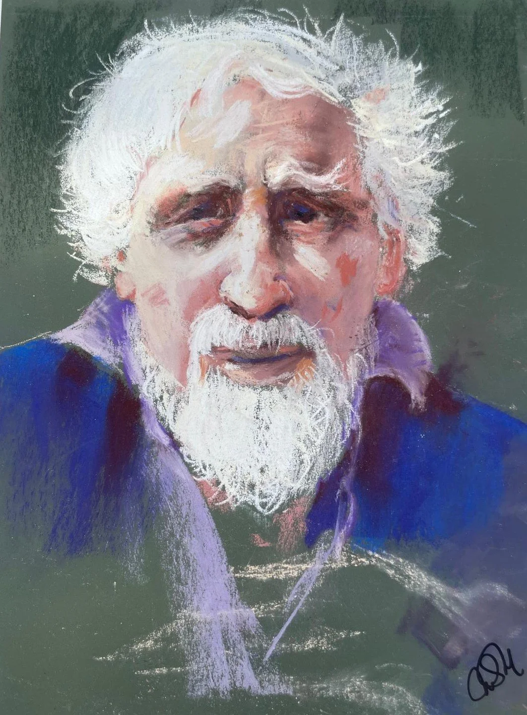 Henry Lincoln, by Margaret Mathews; soft pastel; Unframed dimensions - 30 x 22 cm; Framed dimensions - 49 x 40 cm; Price £125.00