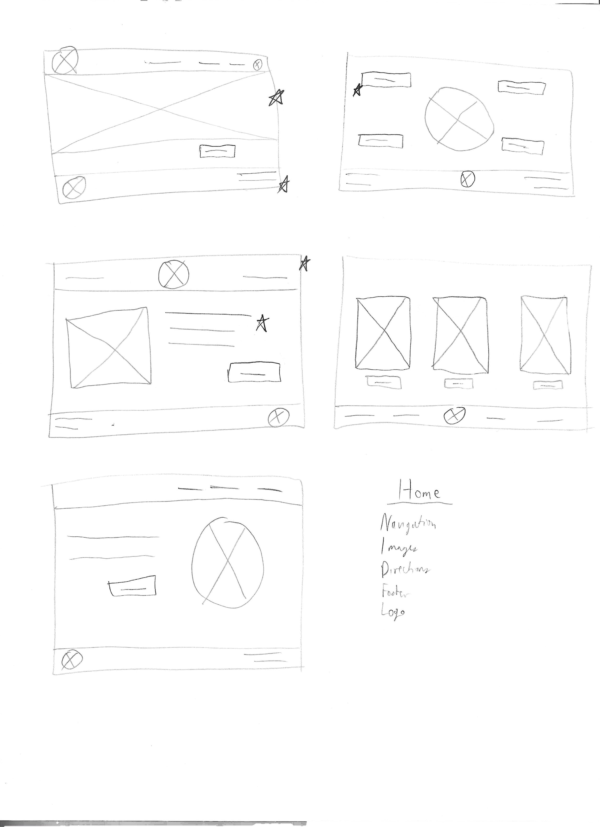 Home Page Sketches