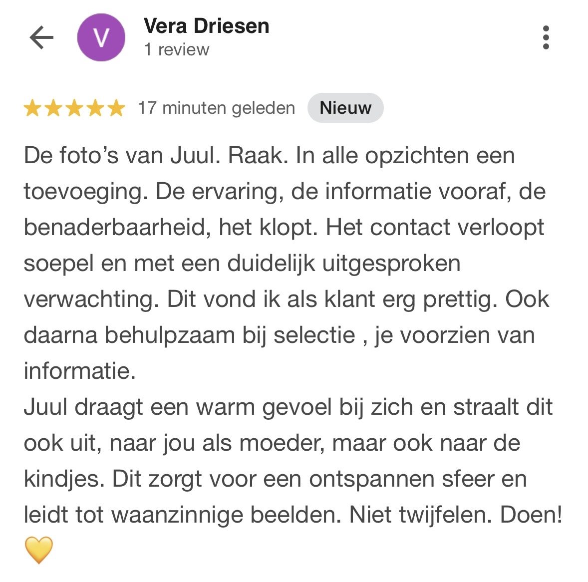 Review over fotograaf Juul van Wandelen