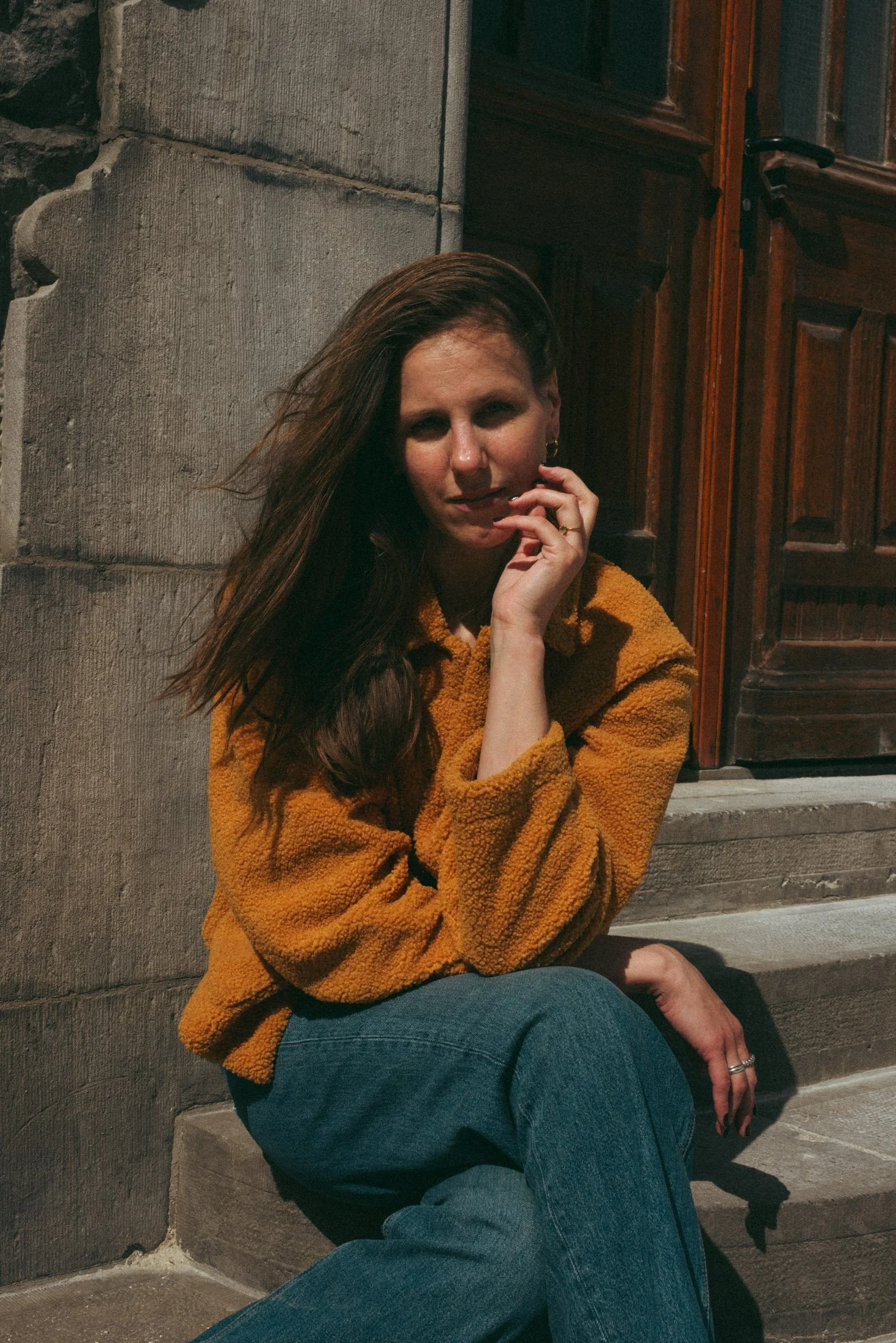 Juul van Wandelen tijdens haar branding shoot