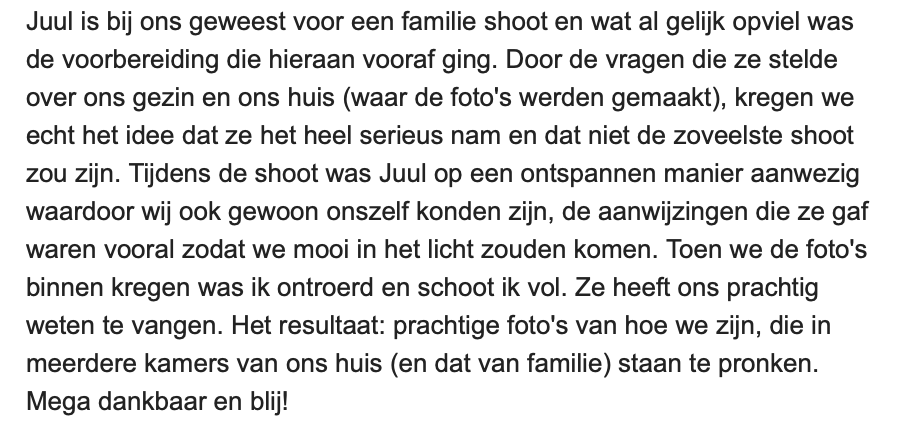 Fotoshoot gezin