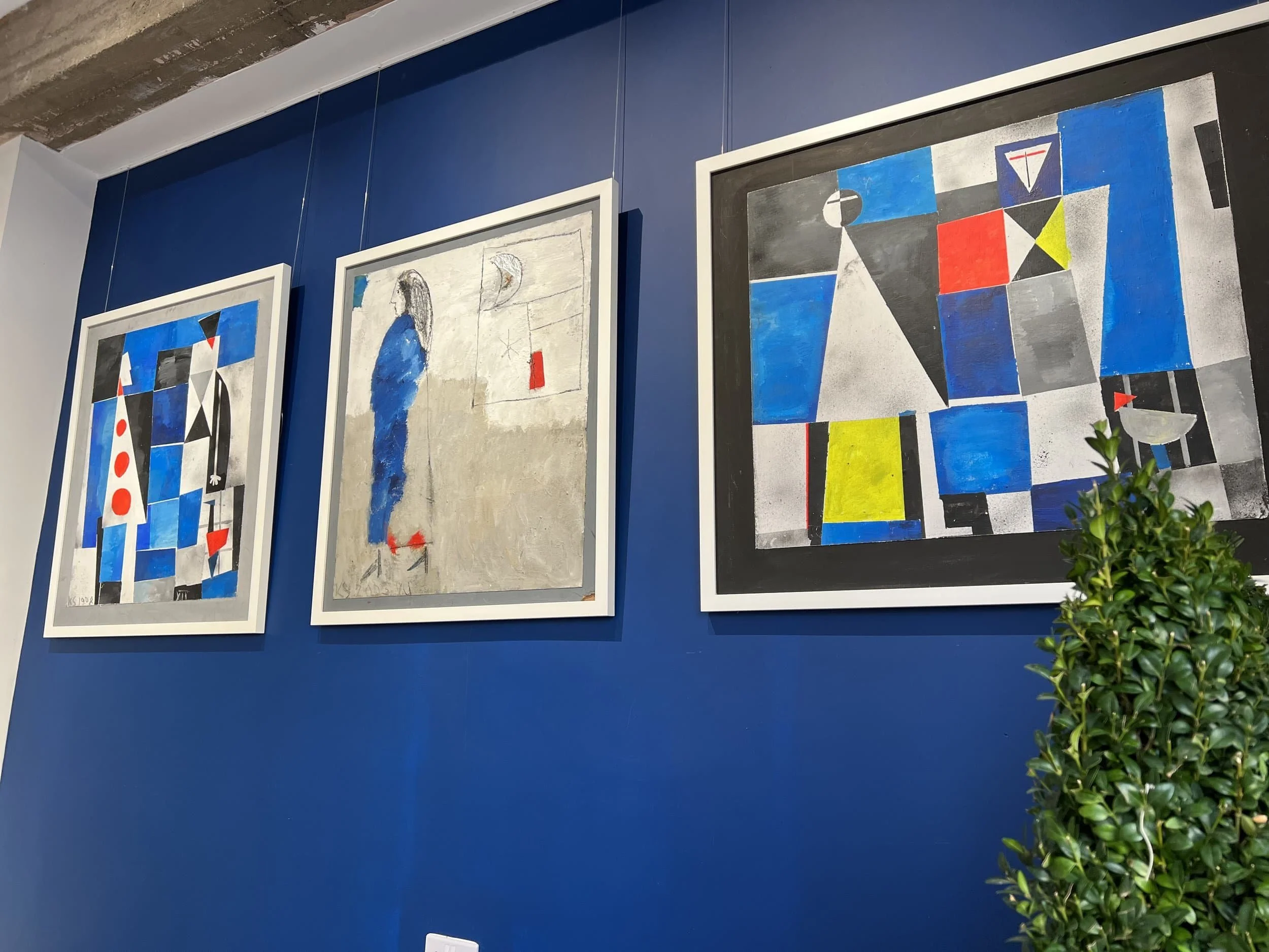 Kirill Sokolov work on the wall at the Redcar Art Gallery