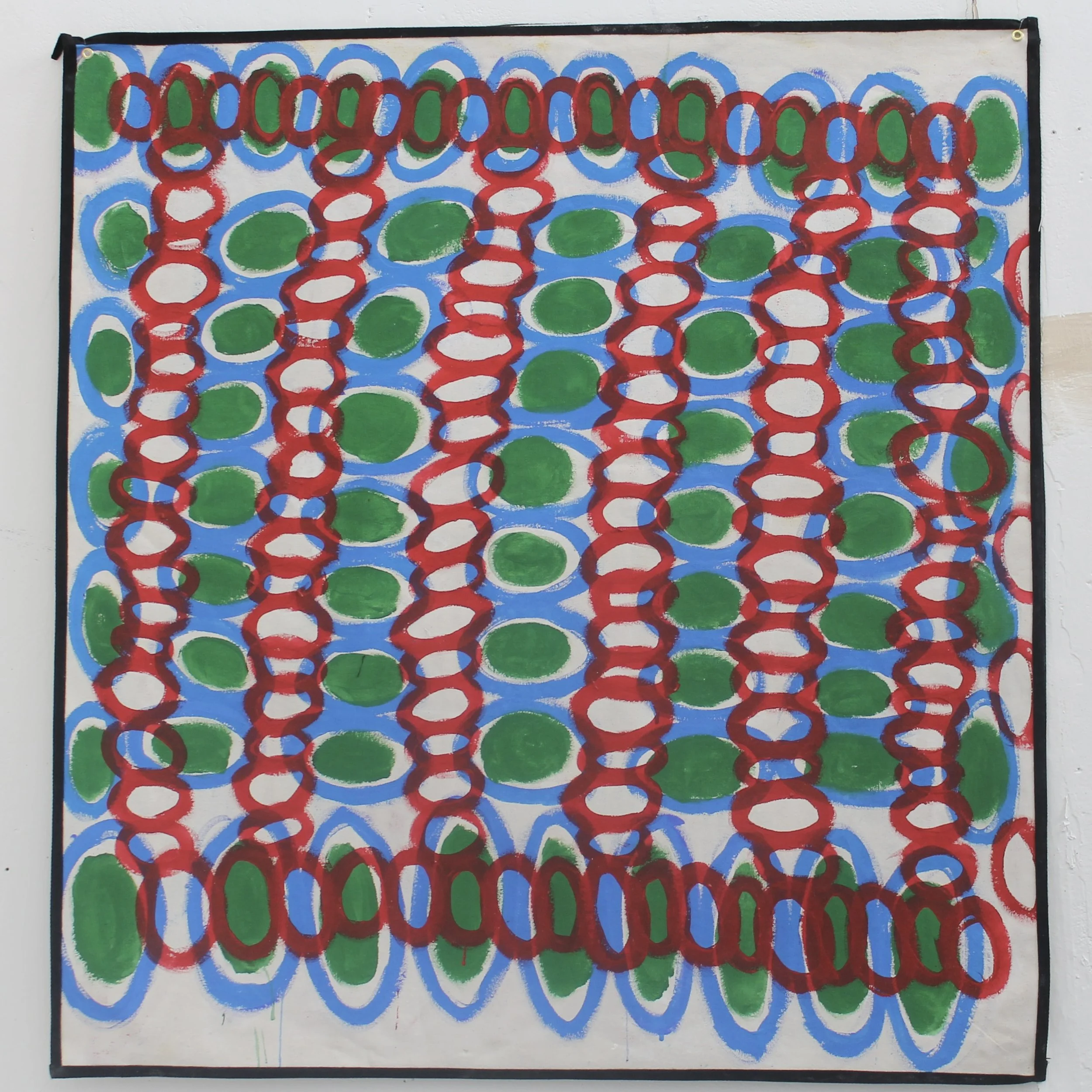 Cinema glasses 
April 2024 
Acrylic on canvas 
100cm x 100cm