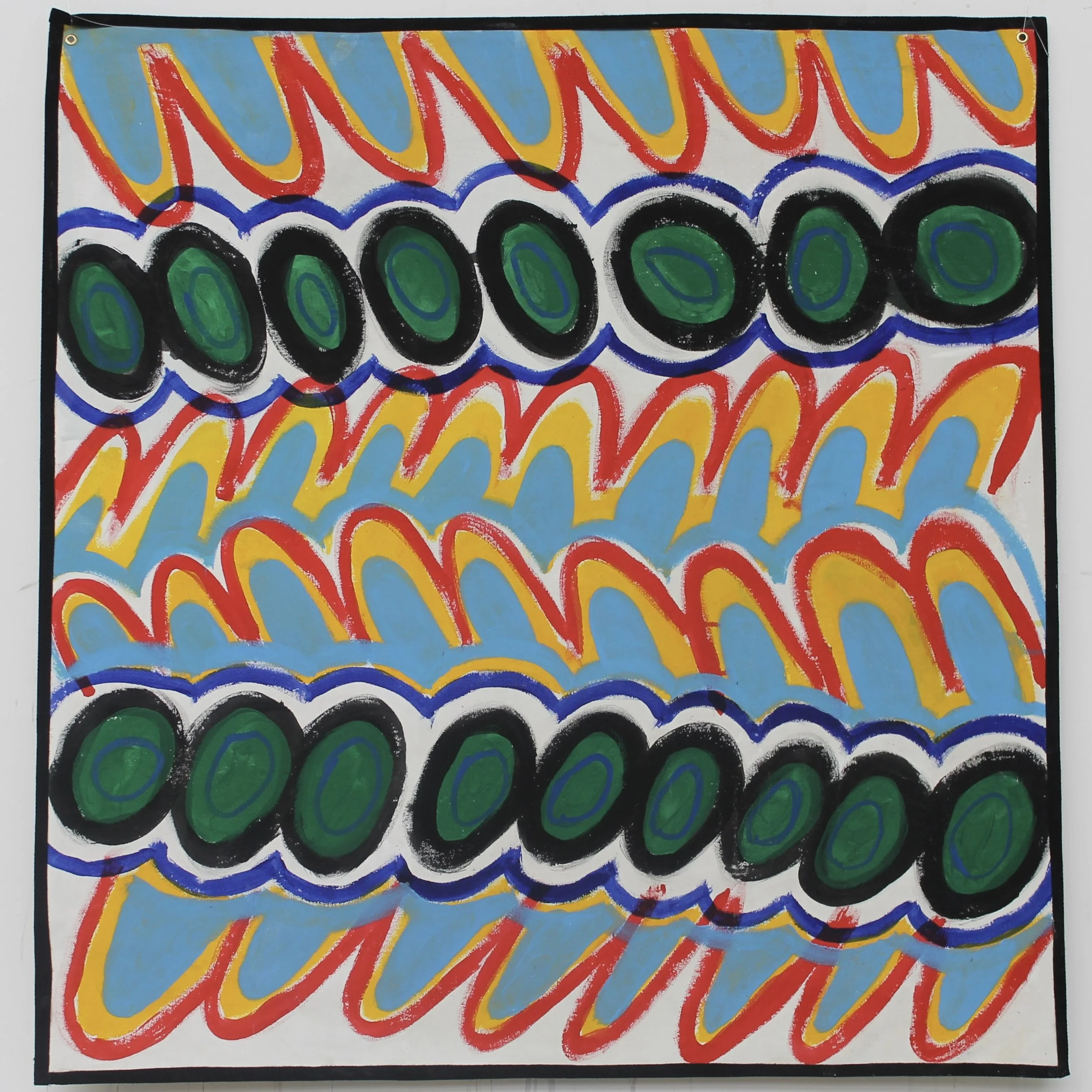 WHAM!
April 2024
Acrylic and oil on canvas 
100cm x 100cm