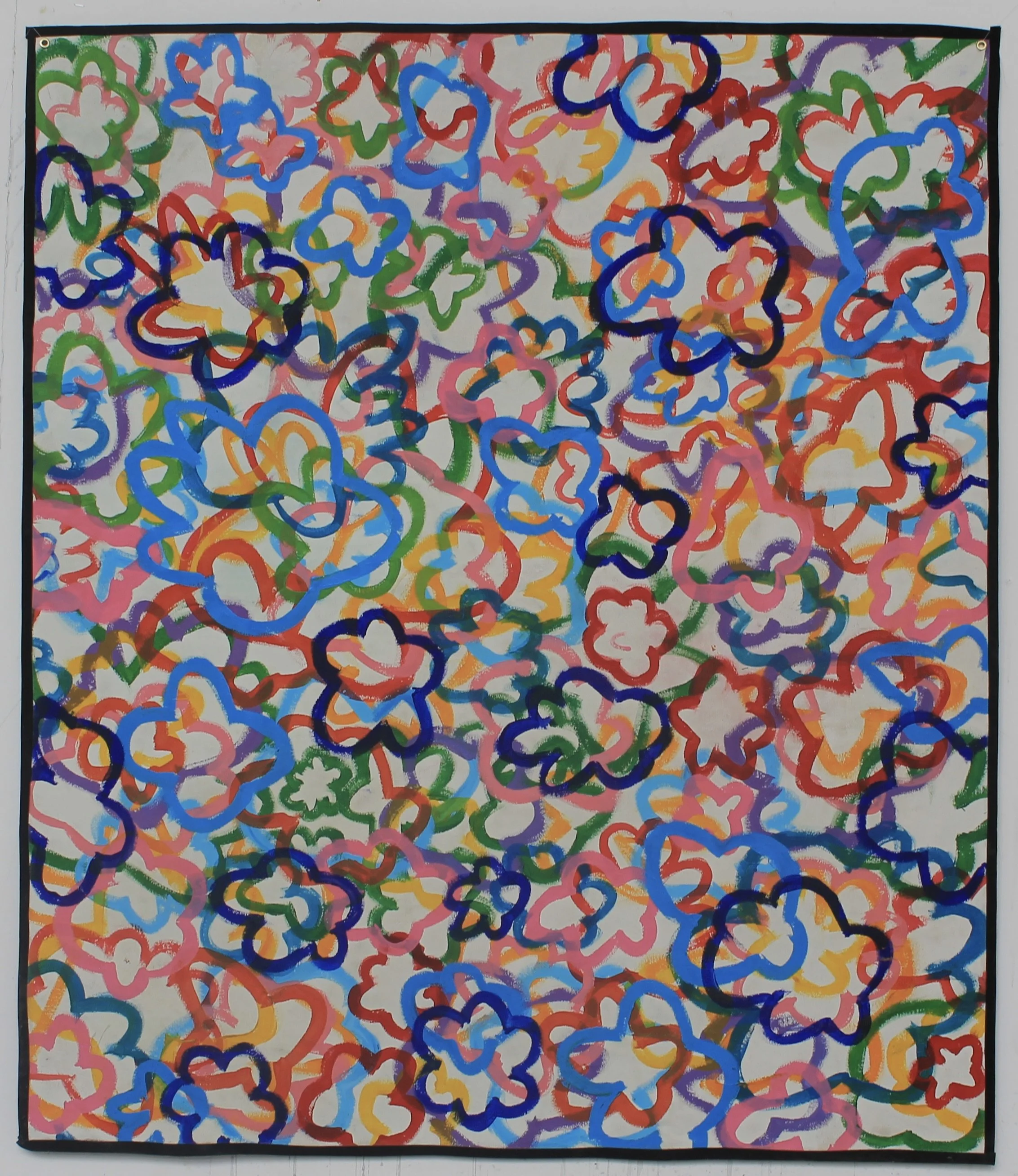 Give you your Flowers
March 2024 
Acrylic on canvas 
110x100cm