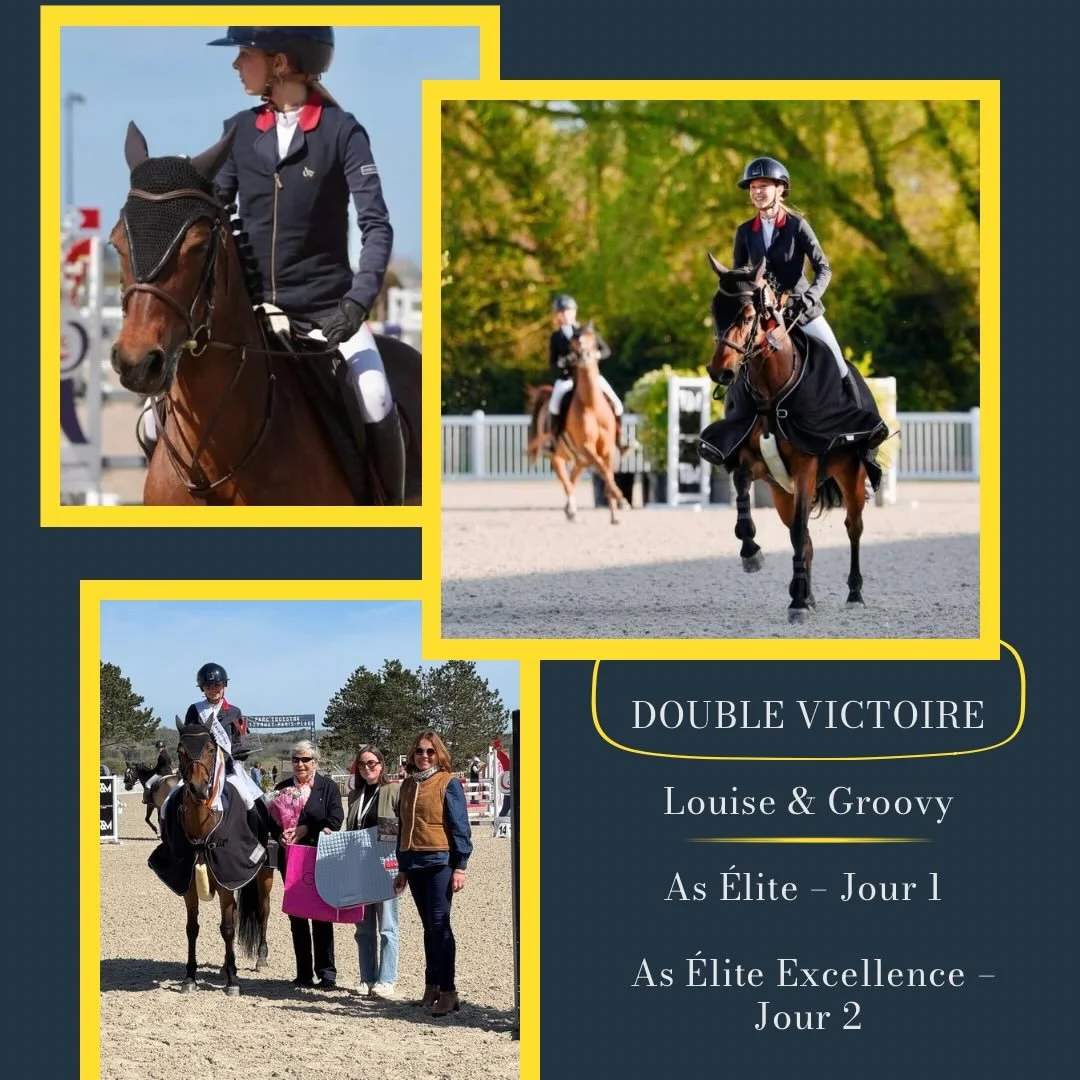 🔥 Week-end en feu &agrave; la TDA du Touquet ! 🔥

Louise Mangaud et Groove de Milin Avel ont domin&eacute; l&rsquo;As &Eacute;lite ce week-end 💥
@louise.mngd 

🥇 Victoire sur la vitesse du premier jour
🥇 Et ils encha&icirc;nent avec l&rsquo;As &