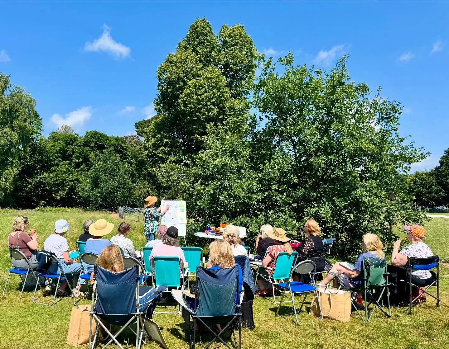 What a beautiful day for our Plein Air Watercolour Workshop!
