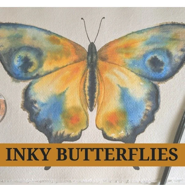 Inky Butterflies Workshop coming in November!
Incredible excited to have @hazellwilks bringing her wonderful botanical painting expertise to teach this session. 
For more info: https://www.reigate-banstead.artforlife.uk/book