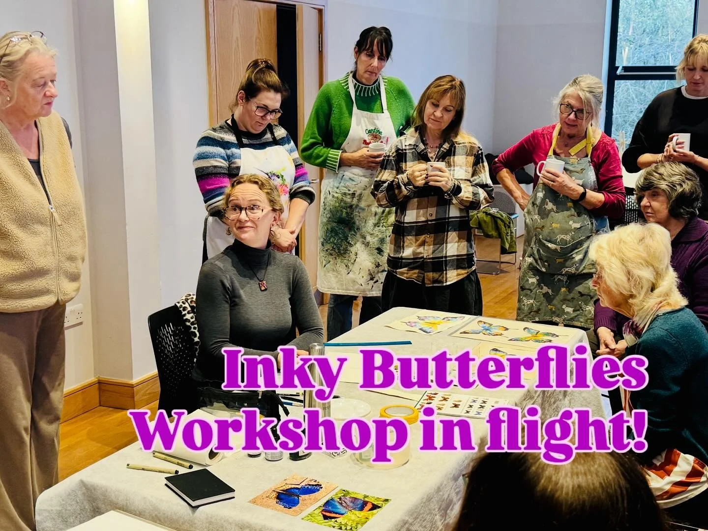 Thank you @hazellwilks for a wonderful workshop today ❤️❤️🦋🦋