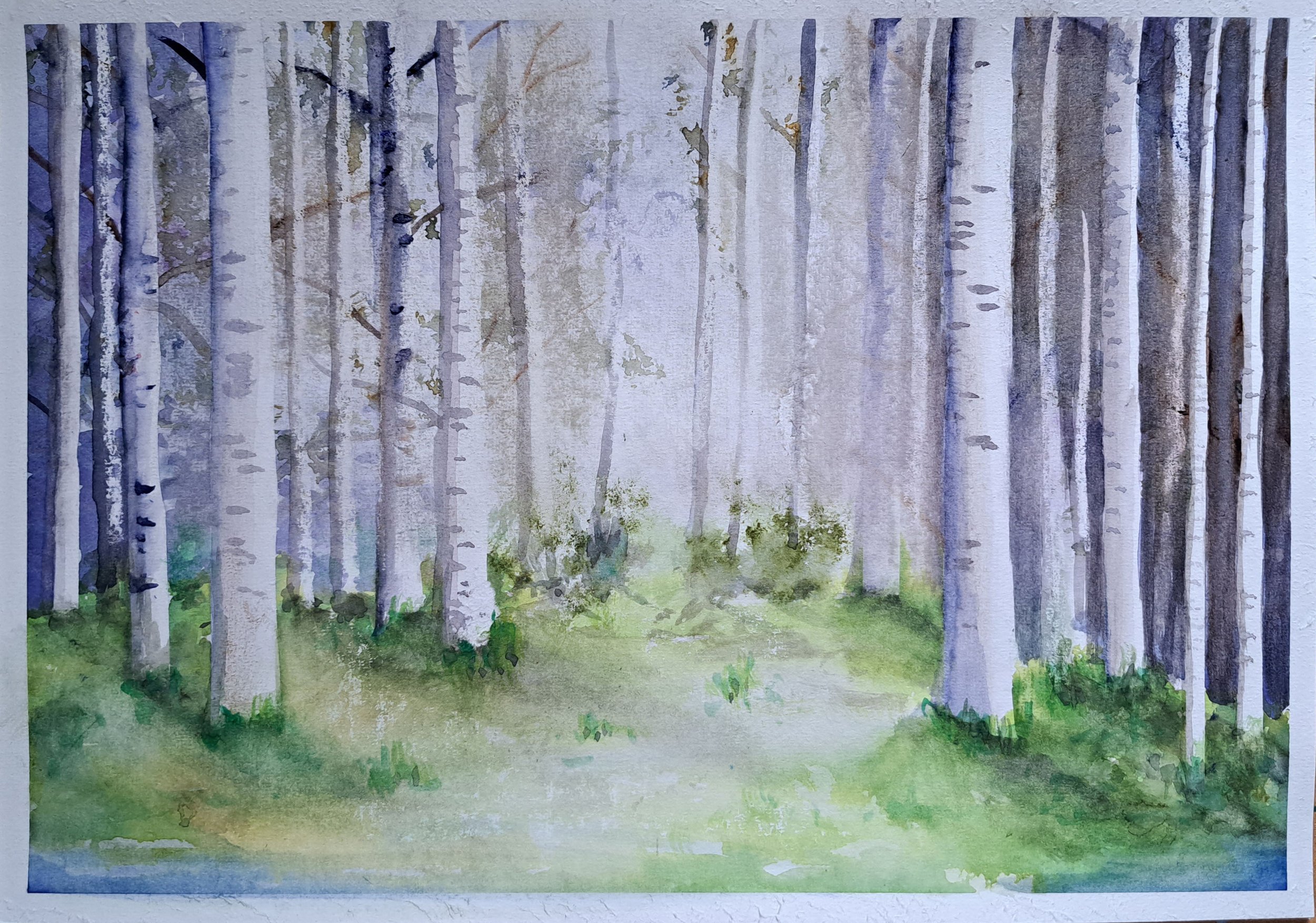 Watercolour wood