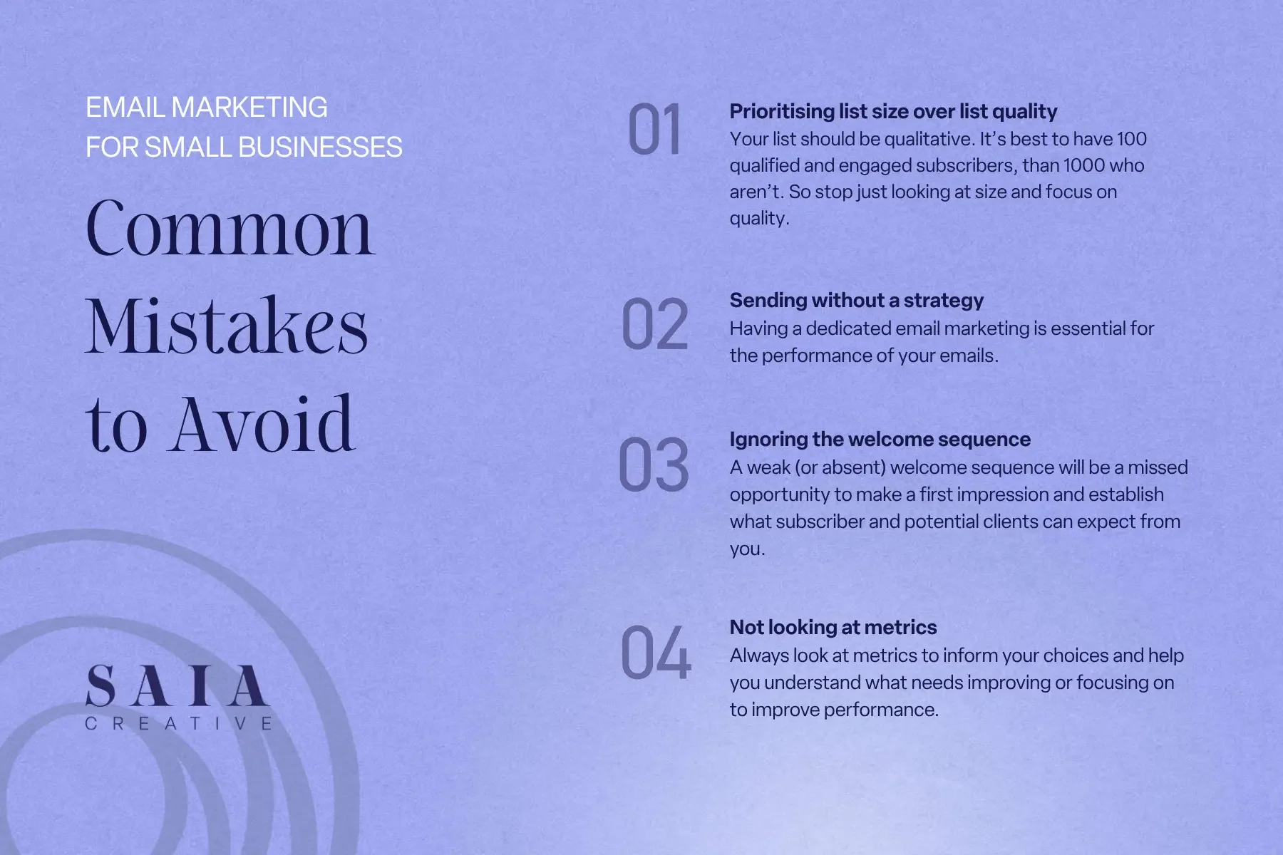 Common email marketing mistakes small business owners make