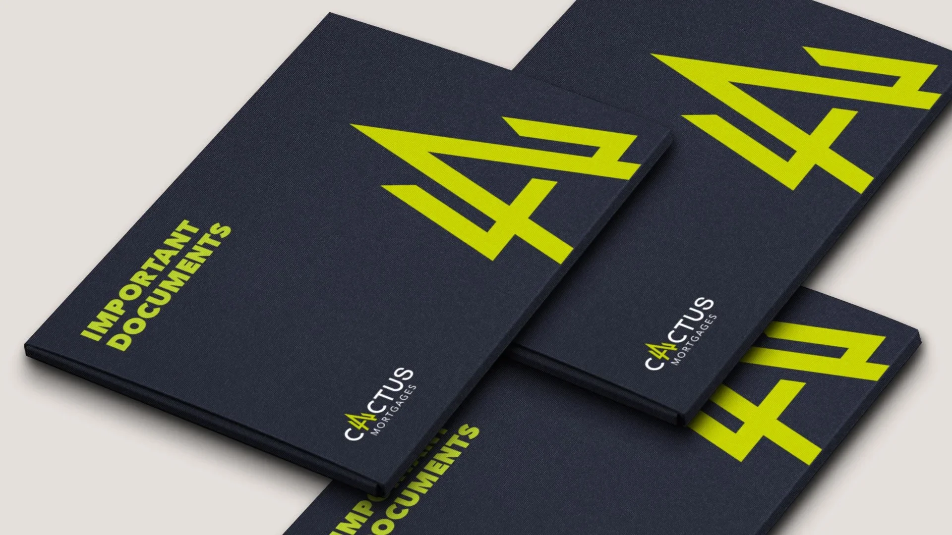 cactus mortgages document folders designed by saia creative